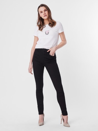 Vero Moda Skinny-fit-Jeans »VMSANDRA SHR SKINNY JEANS BLACK NOOS«