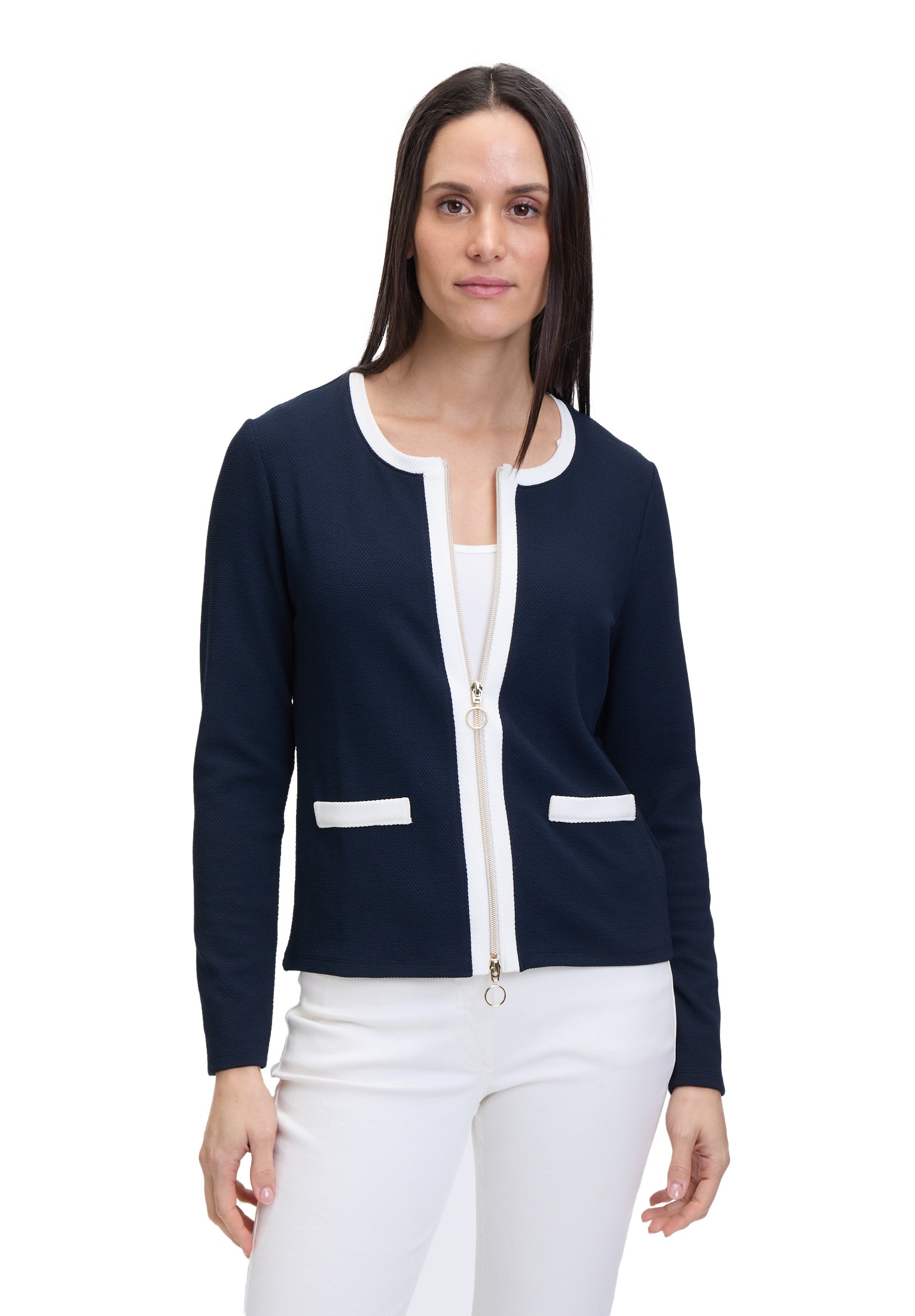 Betty Barclay Langarmshirt »Shirtjacke mit Struktur«