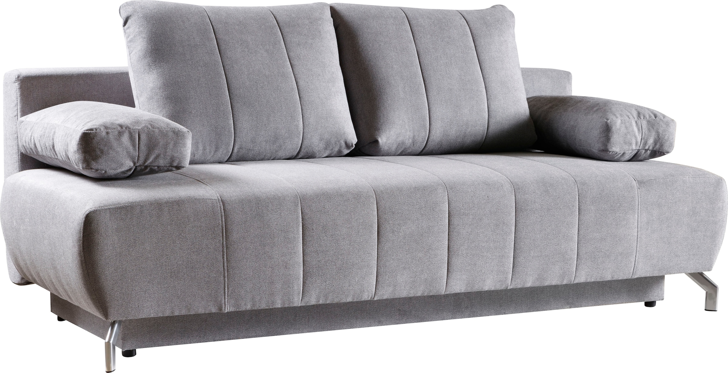WERK2 Schlafsofa »Troya«, 2-Sitzer Sofa und Schlafcouch mit Federkern & Bettkasten