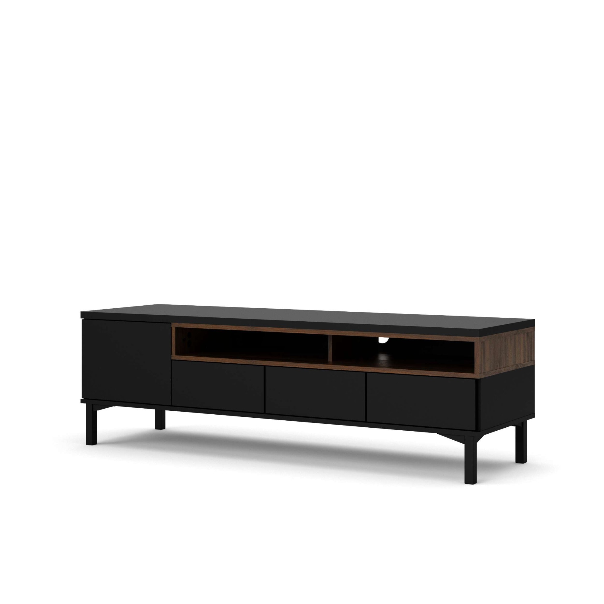 INOSIGN TV-Board »Roomers TV-Board, TV-Möbel, TV-Unit, Media-Möbel, Sideboard«, Breite/Höhe 156/48 cm, 2 offene Fächer mit Rahmen-Optik, Kabelführung
