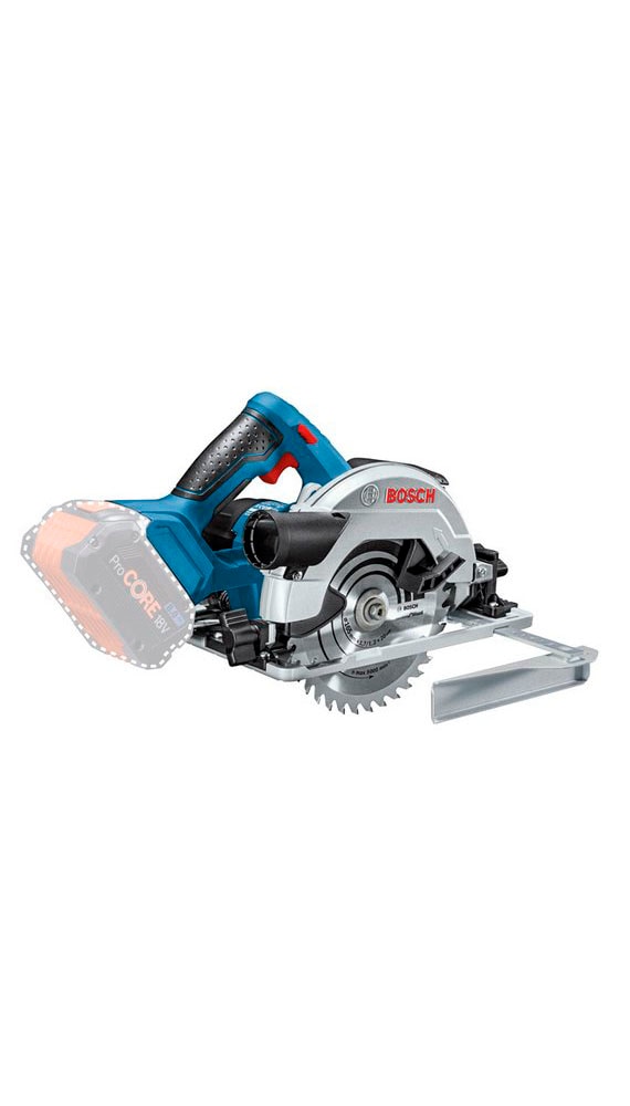 Bosch Professional Akku-Handkreissäge »»GKS 18V-57 G PROFESSIONAL«« Keine Selbstentladung, kein Memory-Effekt, lange Haltbarkeit