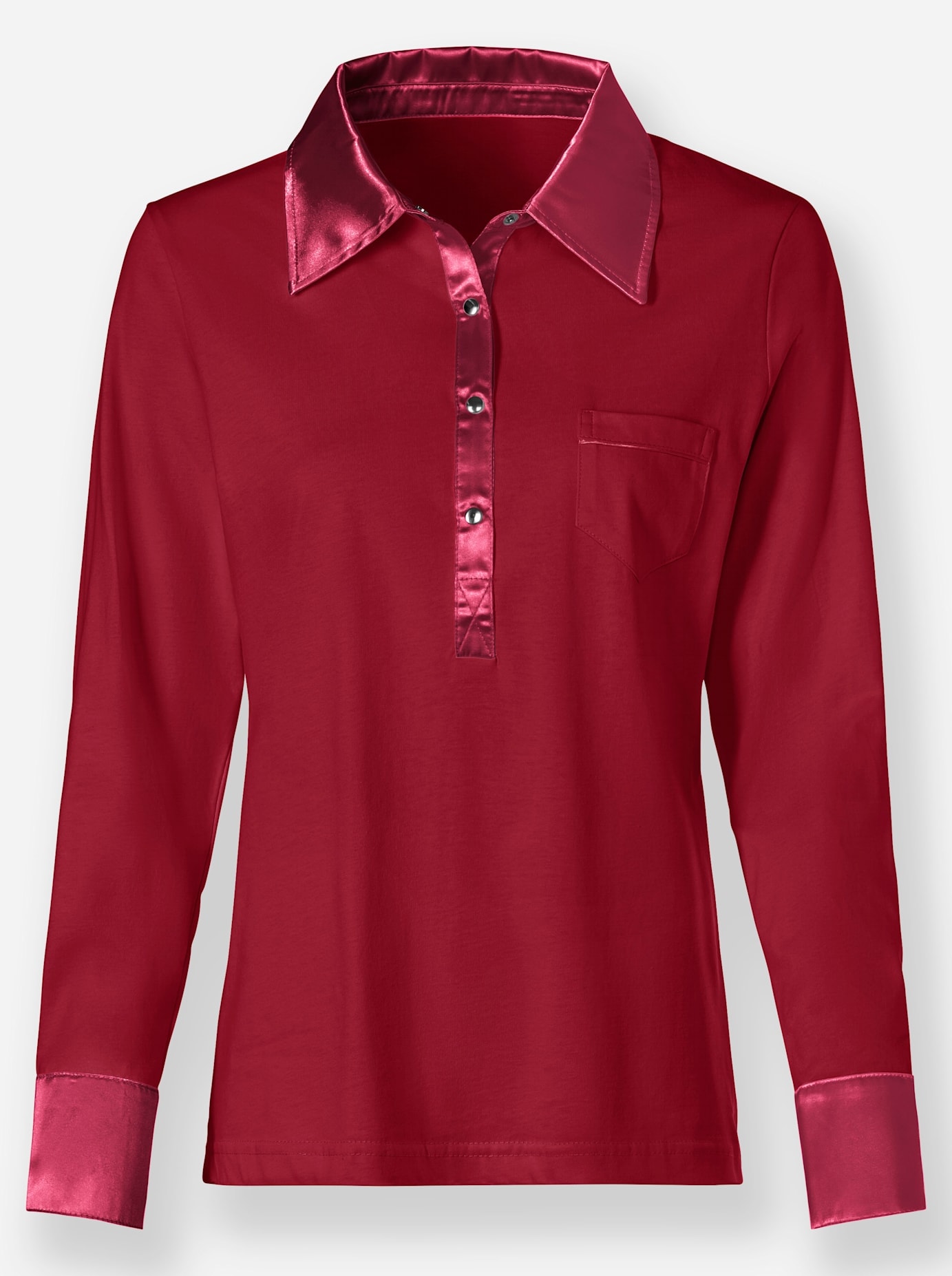 Inspirationen Langarm-Poloshirt »Shirt«