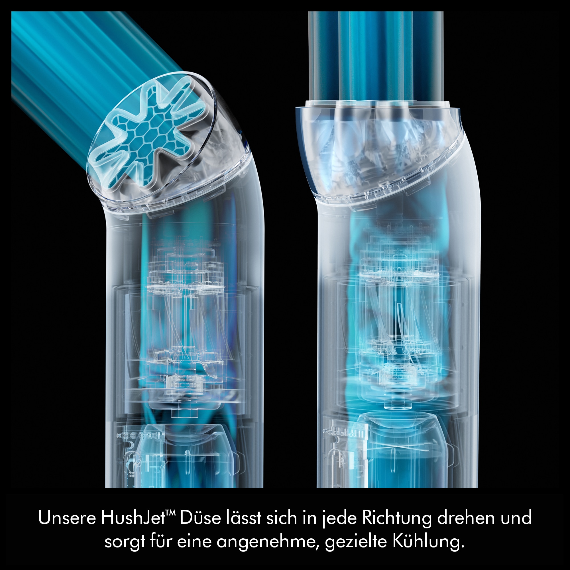 DYSON Handventilator »HushJet Mini Cool« 360° drehbare bladeless Düse, leise, mobil, 5 Luftstufen, Boost-Modus