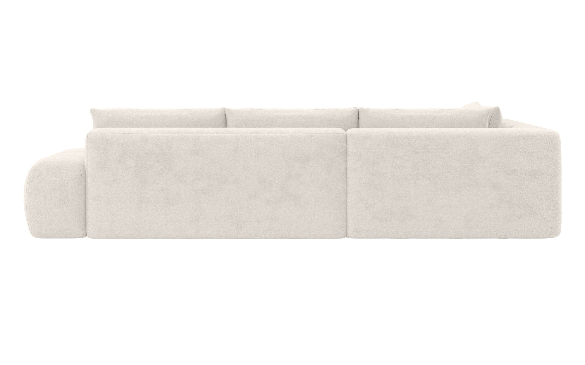 OTTO home Ecksofa »AZITA klein, L-Form, elegant und bequem Designsofa in Bubble-Optik« lose Rückenkissen, traumhafte Steppung, Maße B/T/H: 296/176,5/89 cm