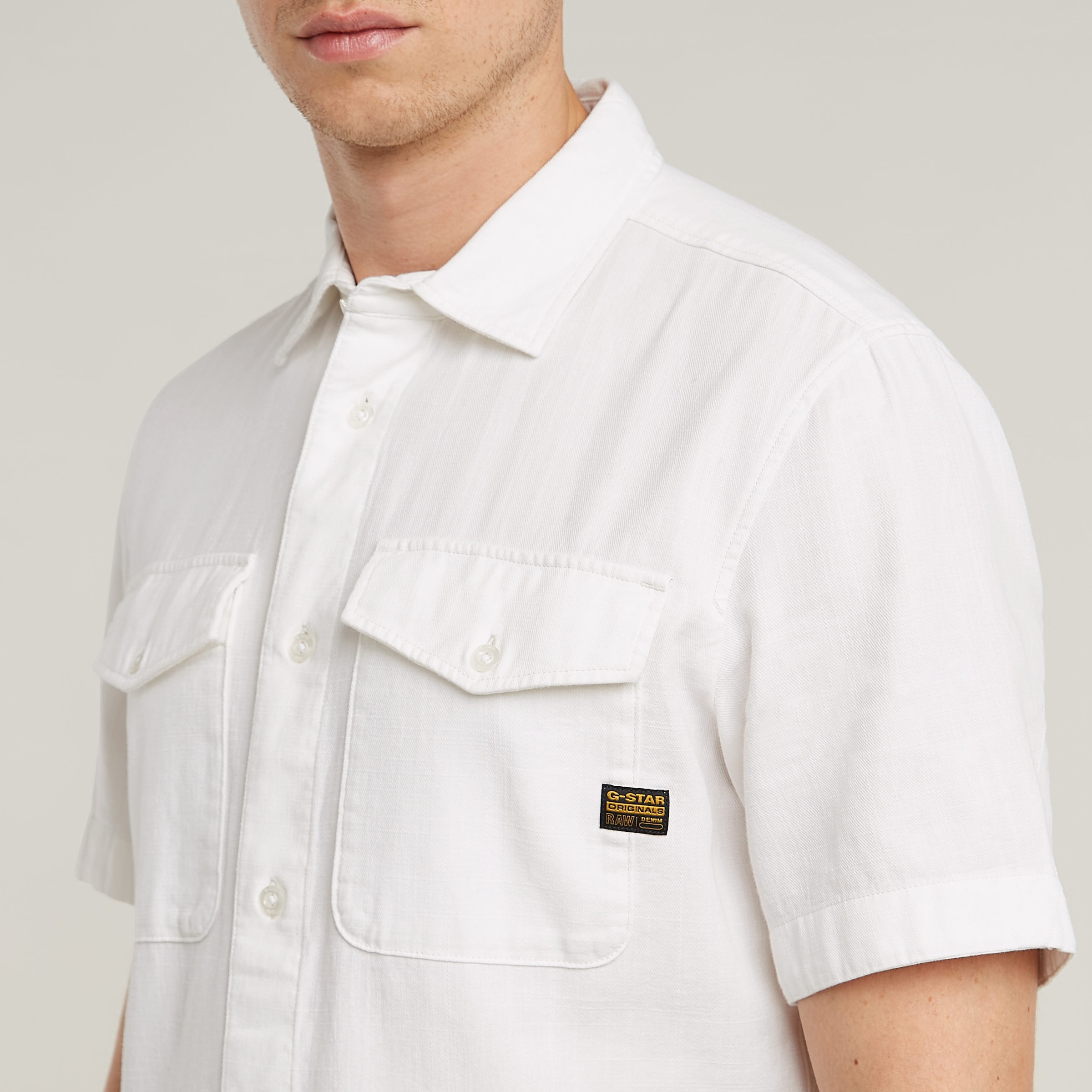G-STAR Kurzarmhemd »Marine Slim Shirt«, mit aufgesetzten Taschen