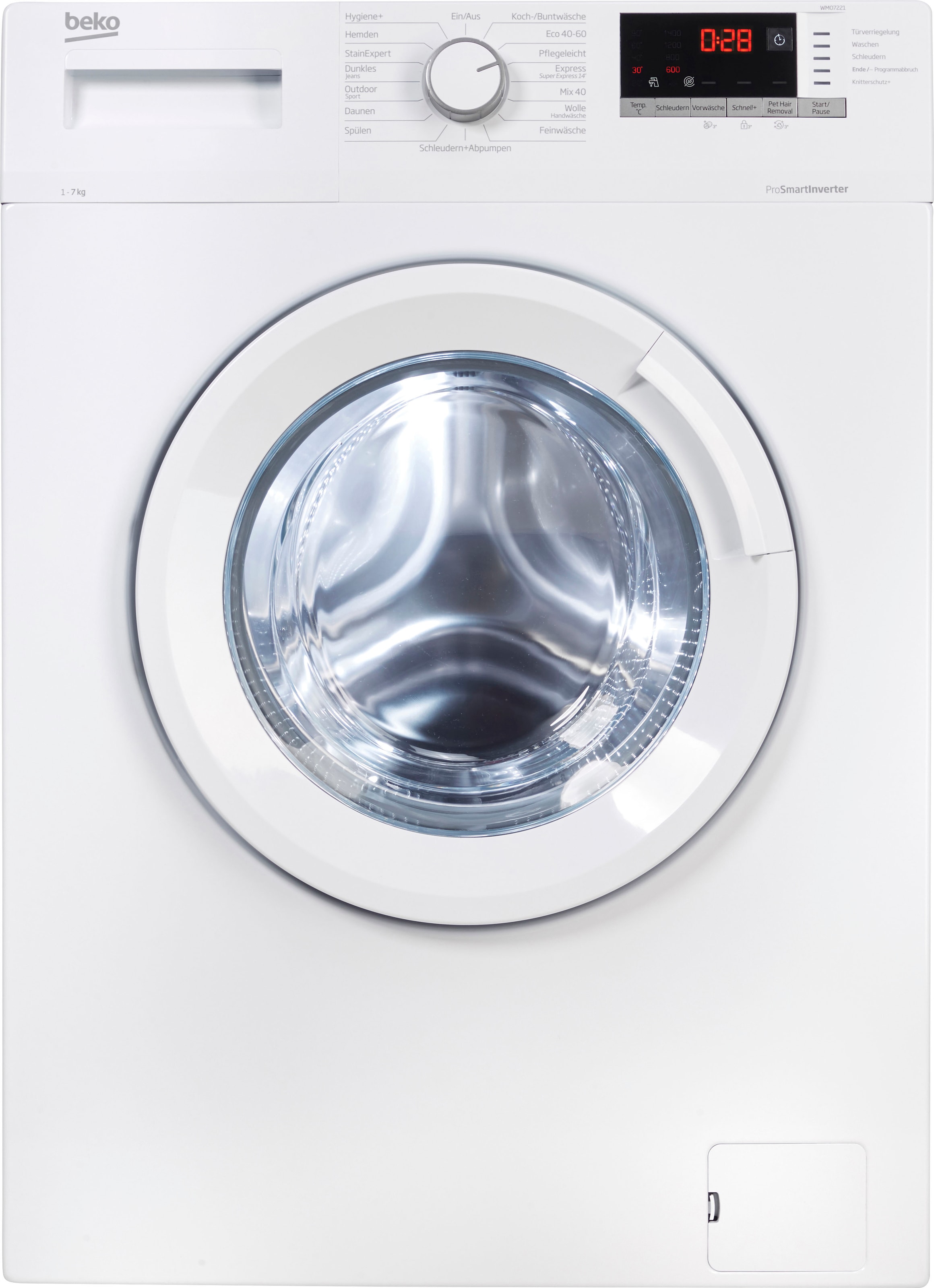 BEKO Waschmaschine »WMO7221«, WMO7221, 7 kg, 1400 U/min mit 3 Jahren XXL  Garantie