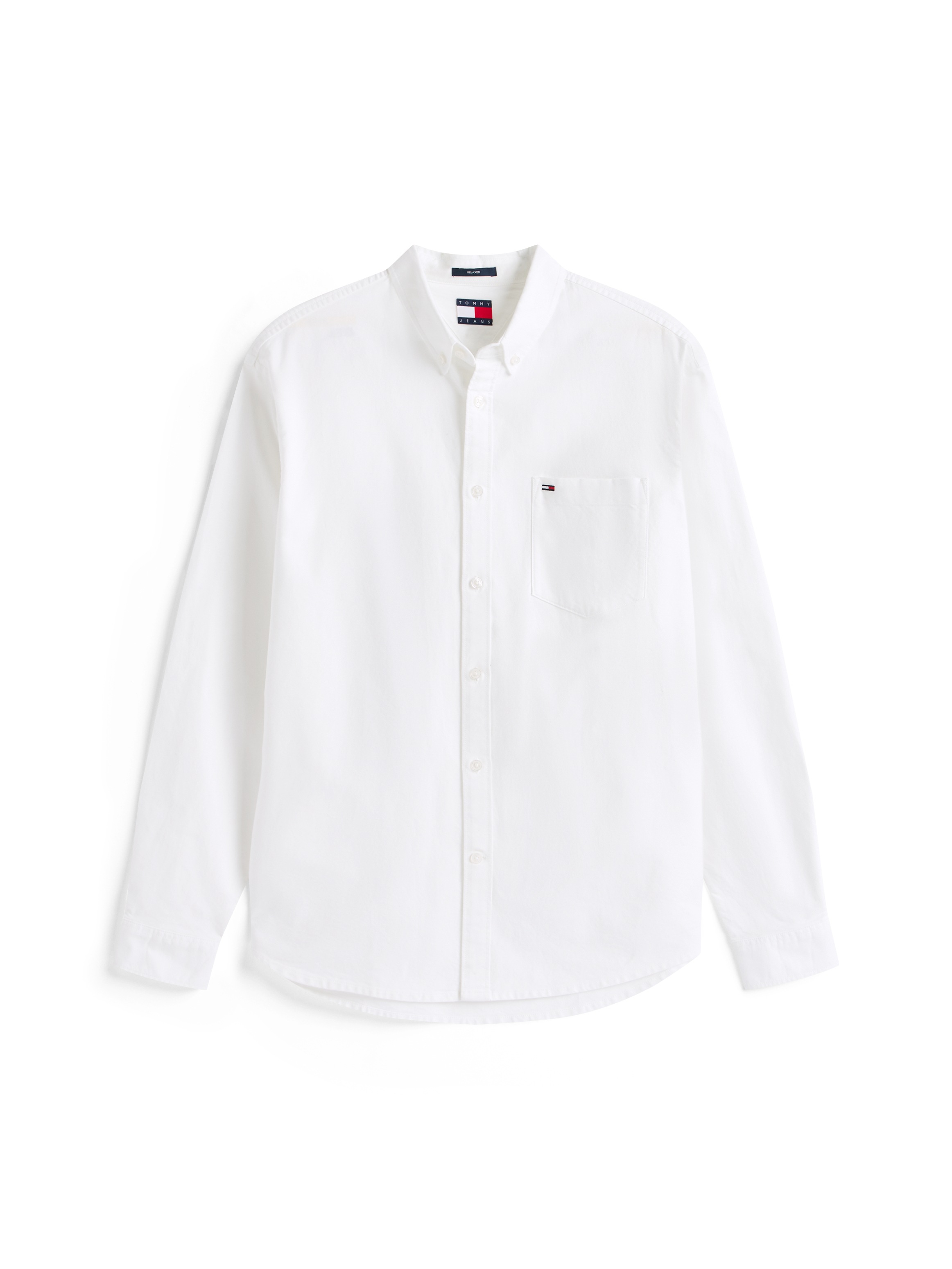 Tommy Jeans Langarmhemd »TJM OXFORD«, relaxed fit, Button-down-Kragen