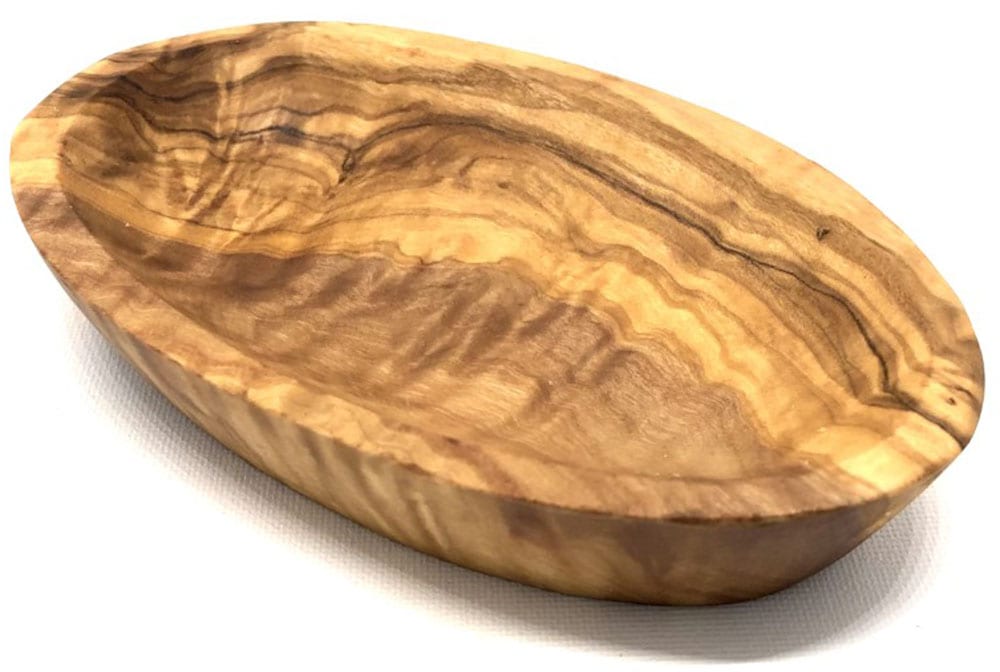 Olivenholz-erleben Dipschale »oval aus edlem naturbelassenem Olivenholz«, 3 tlg., aus Massivholz, Einzigartige Maserung, jede Schale ein Unikat, leichte Reinigung