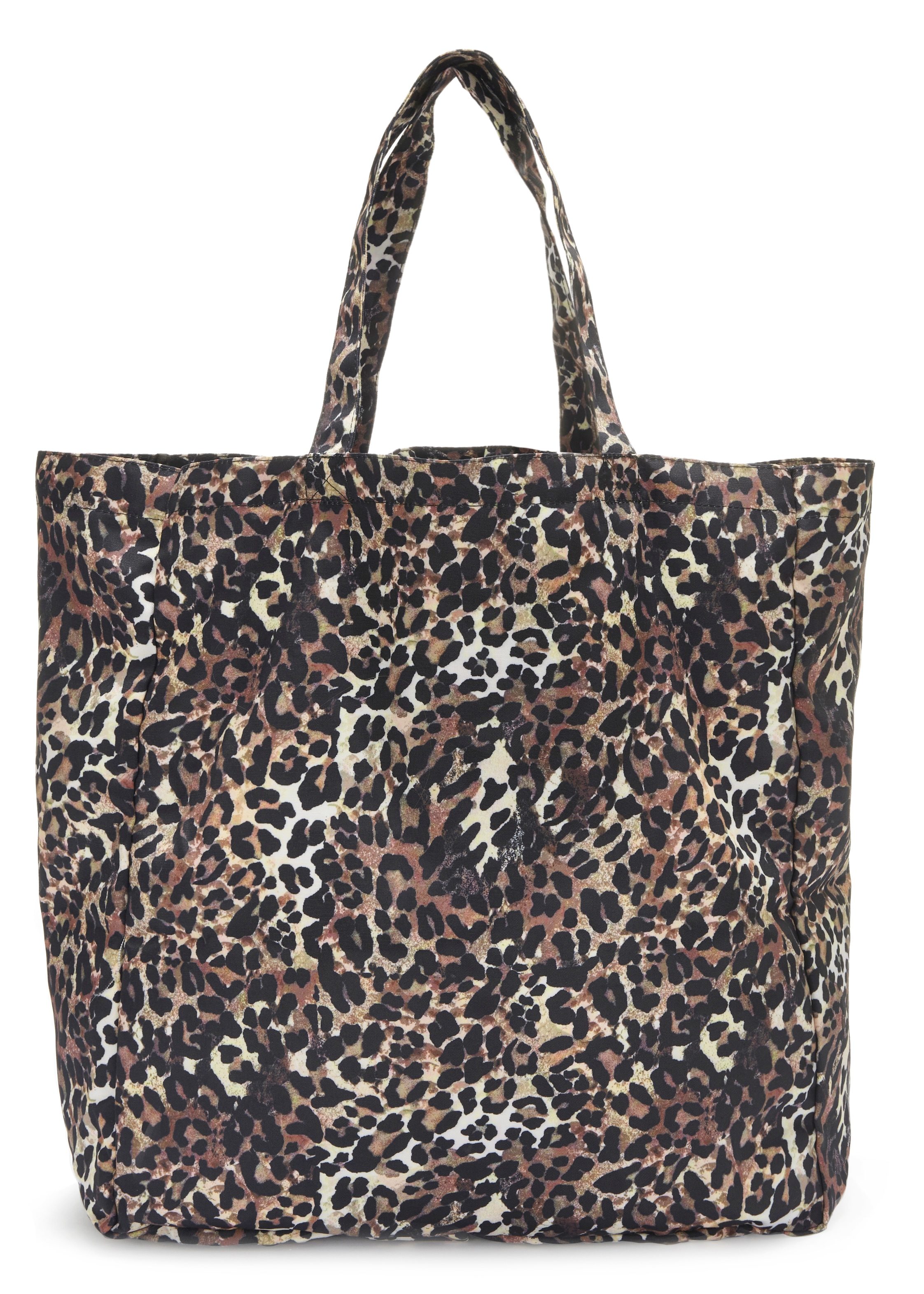 Vivance Strandtasche, XXL Beachtasche Sommertasche Shopper in modischer Leo Optik VEGAN