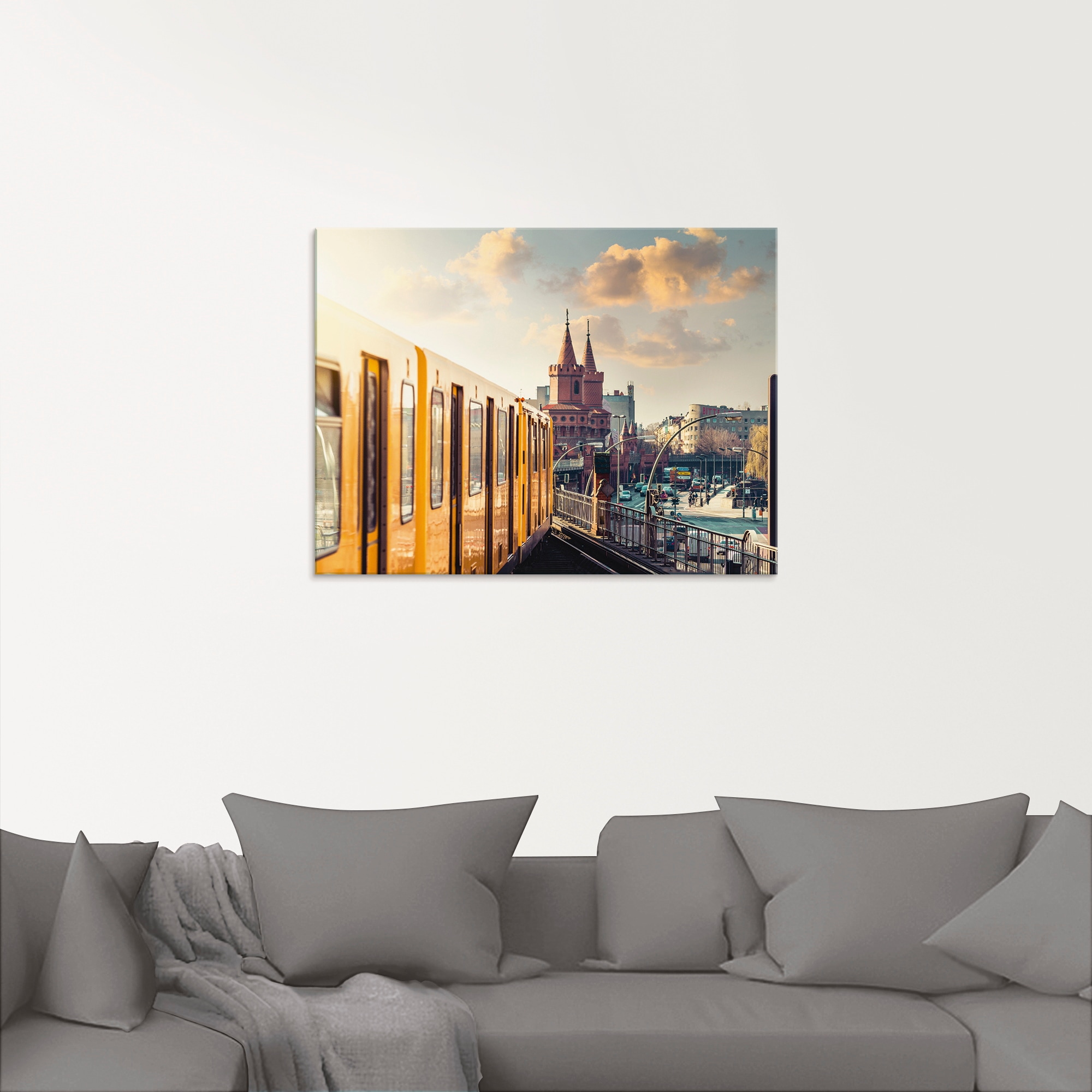 Artland Glasbild »Berlin Oberbaumbrücke 2«, Deutschland, (1 St.), in verschiedenen Größen