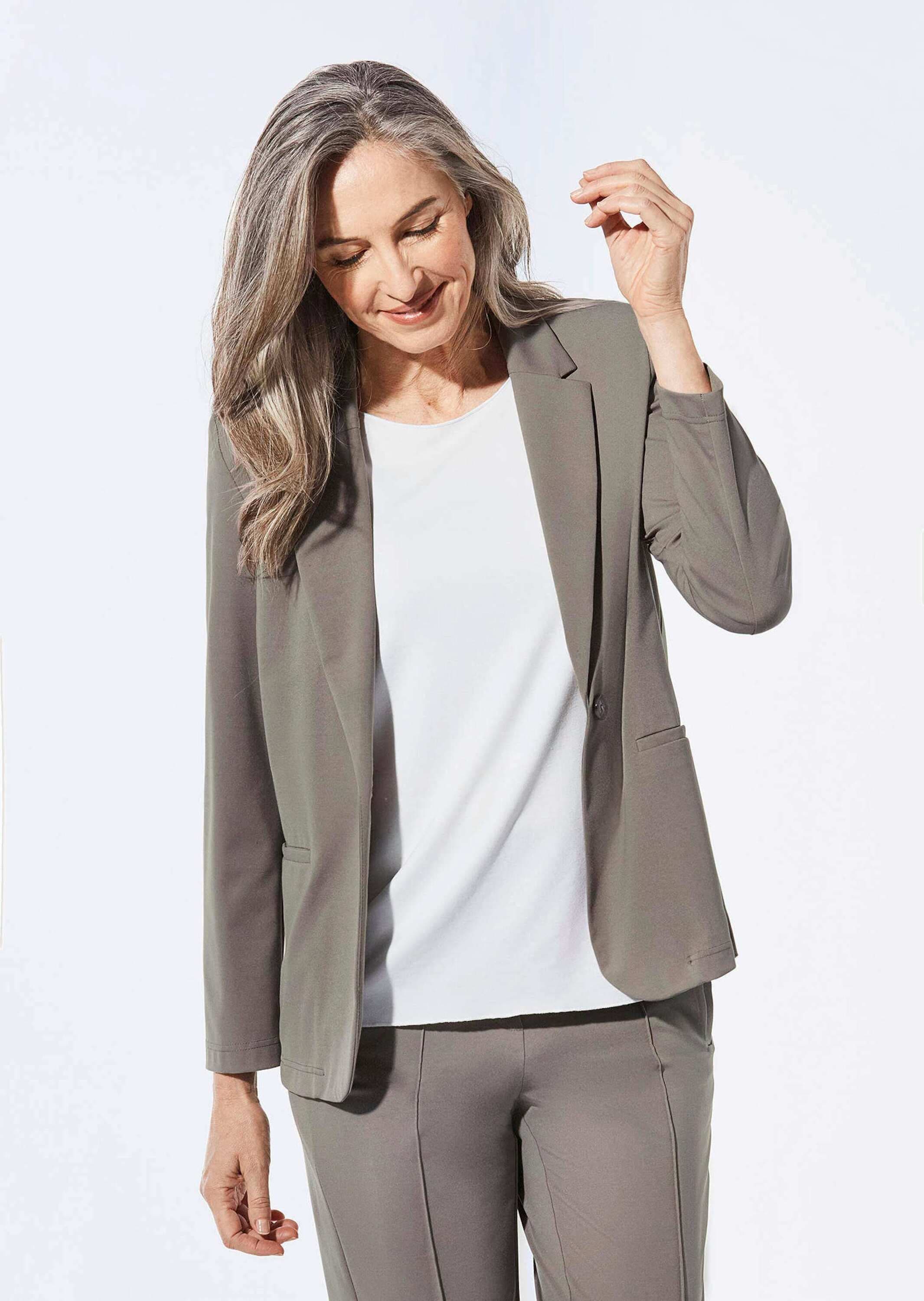 GOLDNER Jackenblazer »Damenblazer mit Reverskragen und Paspeltaschen«