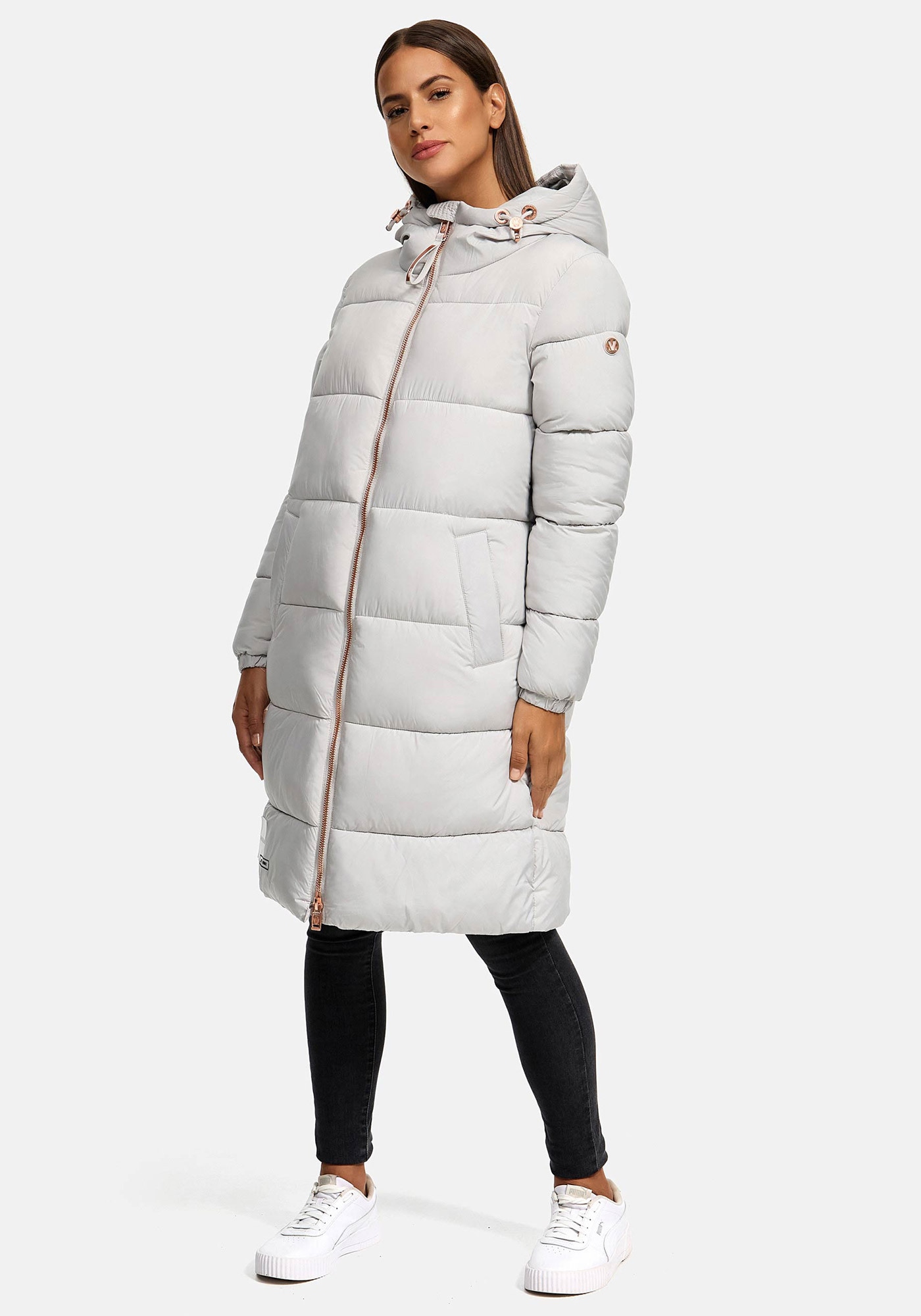 Marikoo Winterjacke »Marikoo Nomadiaa lange Damen Winterjacke N024«