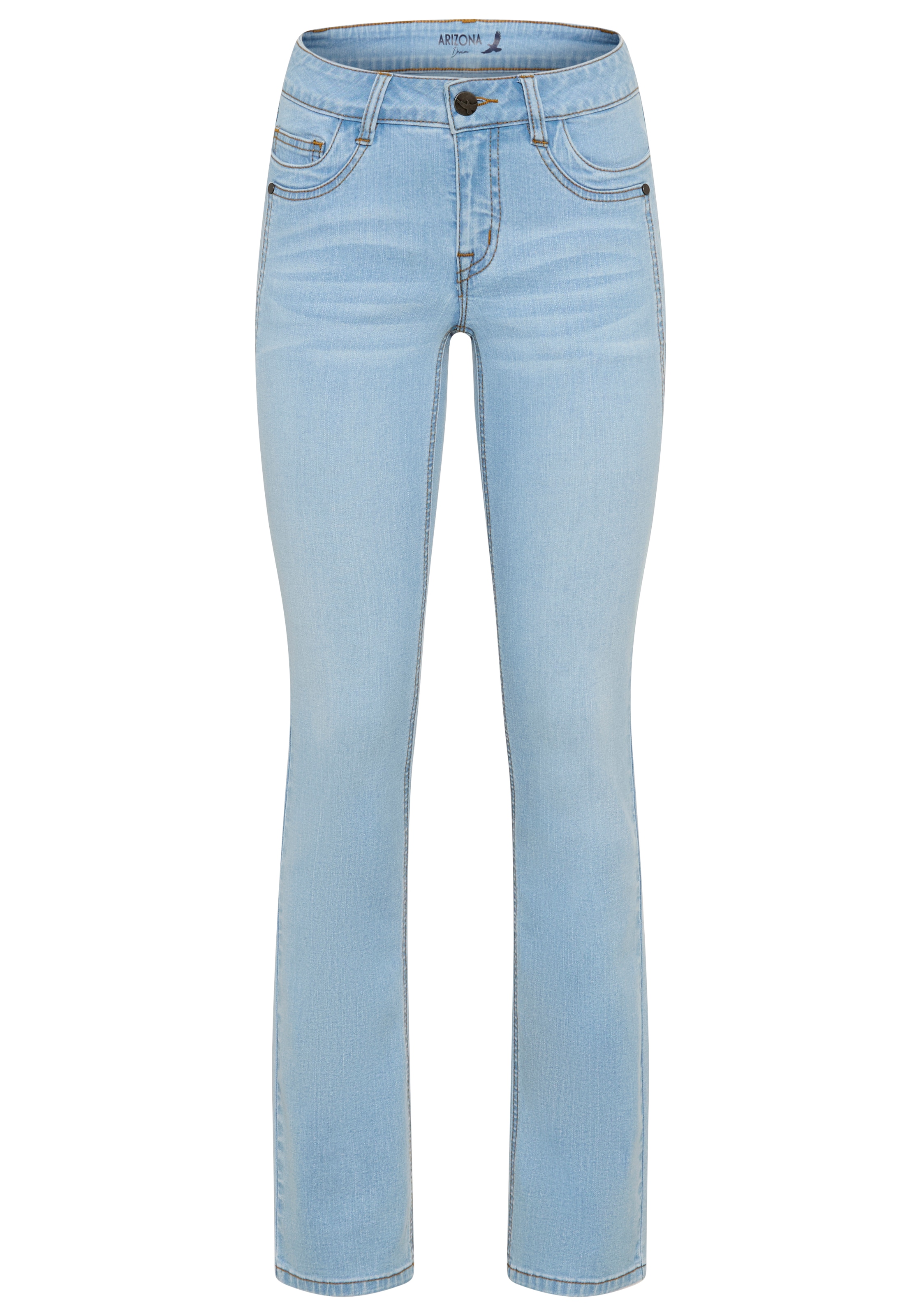 Arizona Comfort-fit-Jeans »mit Keileinsätzen« niedrige Leibhöhe