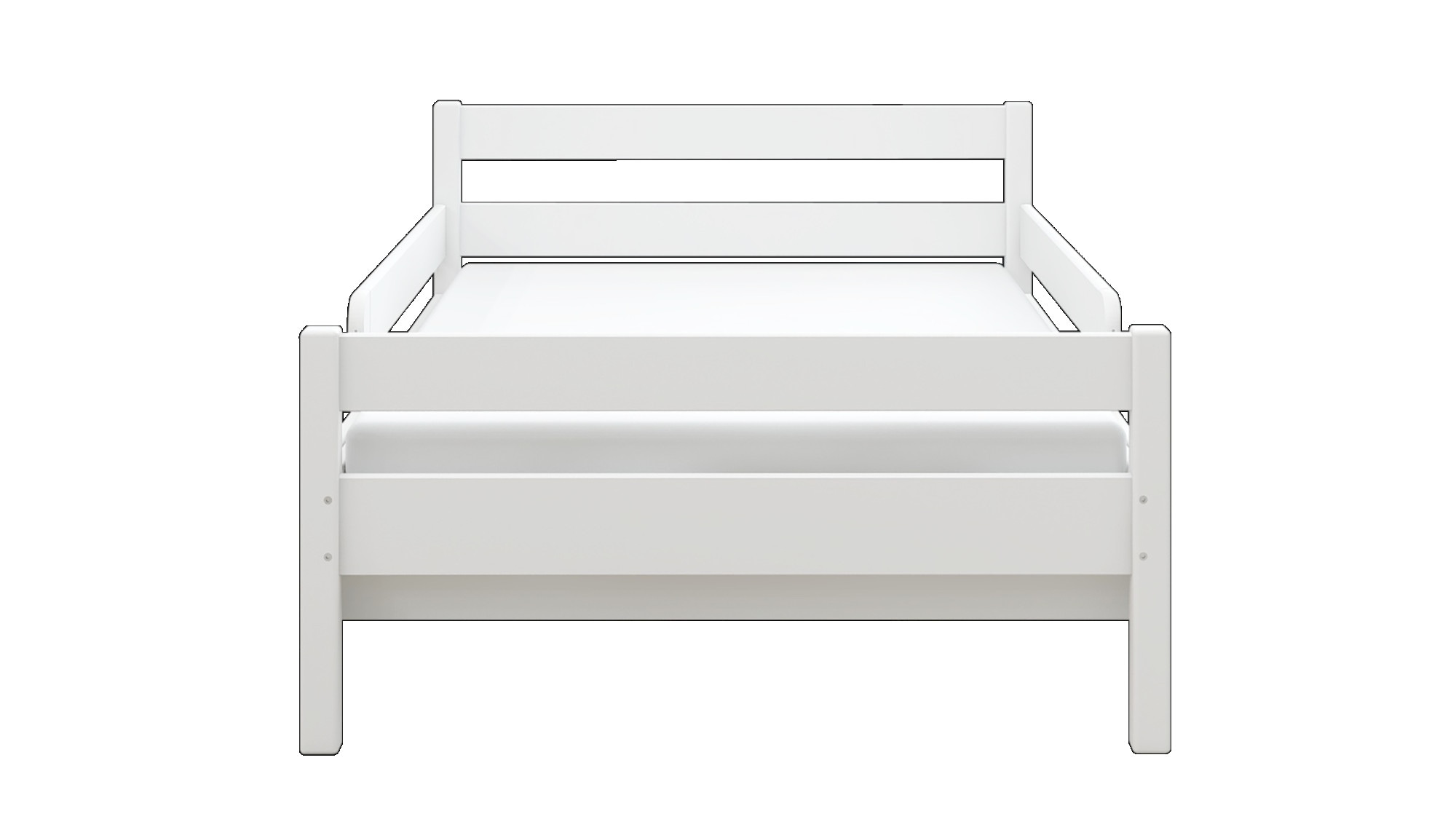 OTTO home Kinderbett »Wenke,  ausziehbar von 140 bis 200 cm, FSC®« 90cm Breite, 140-200cm Liegefläche,  massive Kiefer, mit Lattenrost, zeitlose Optik,  Rausfallschutz