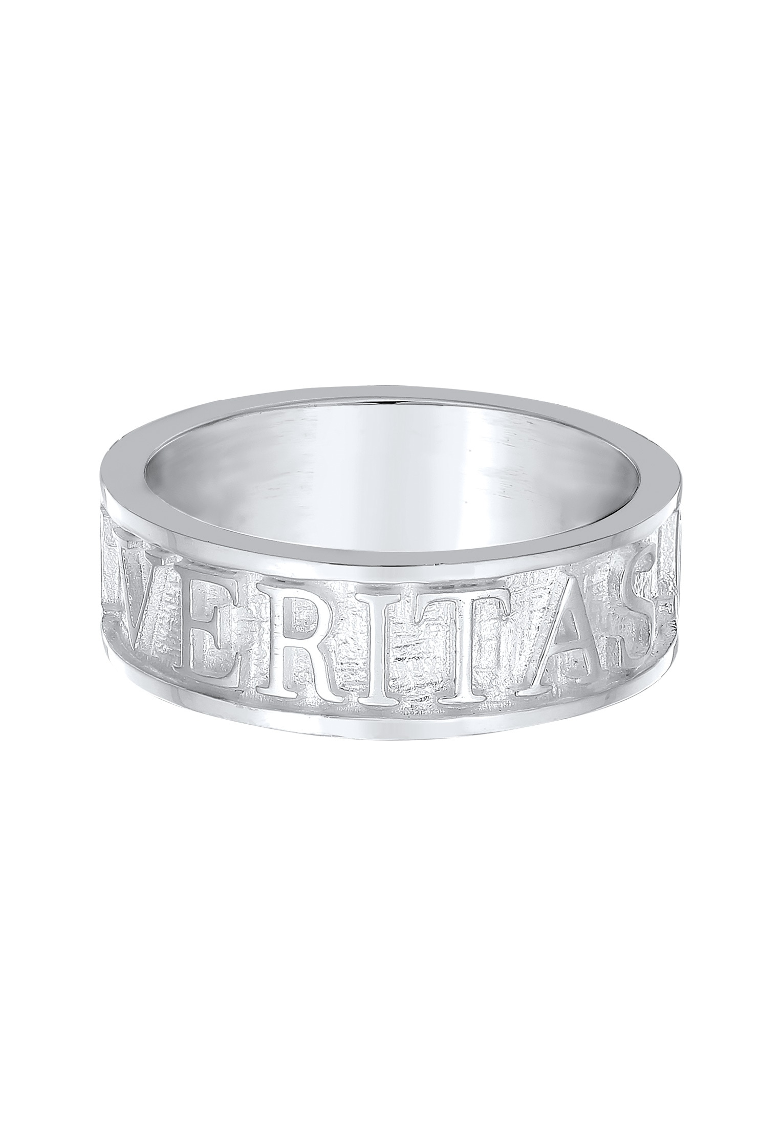 Kuzzoi Silberring »Ring Herren Bandring Schriftzug 925 Silber«