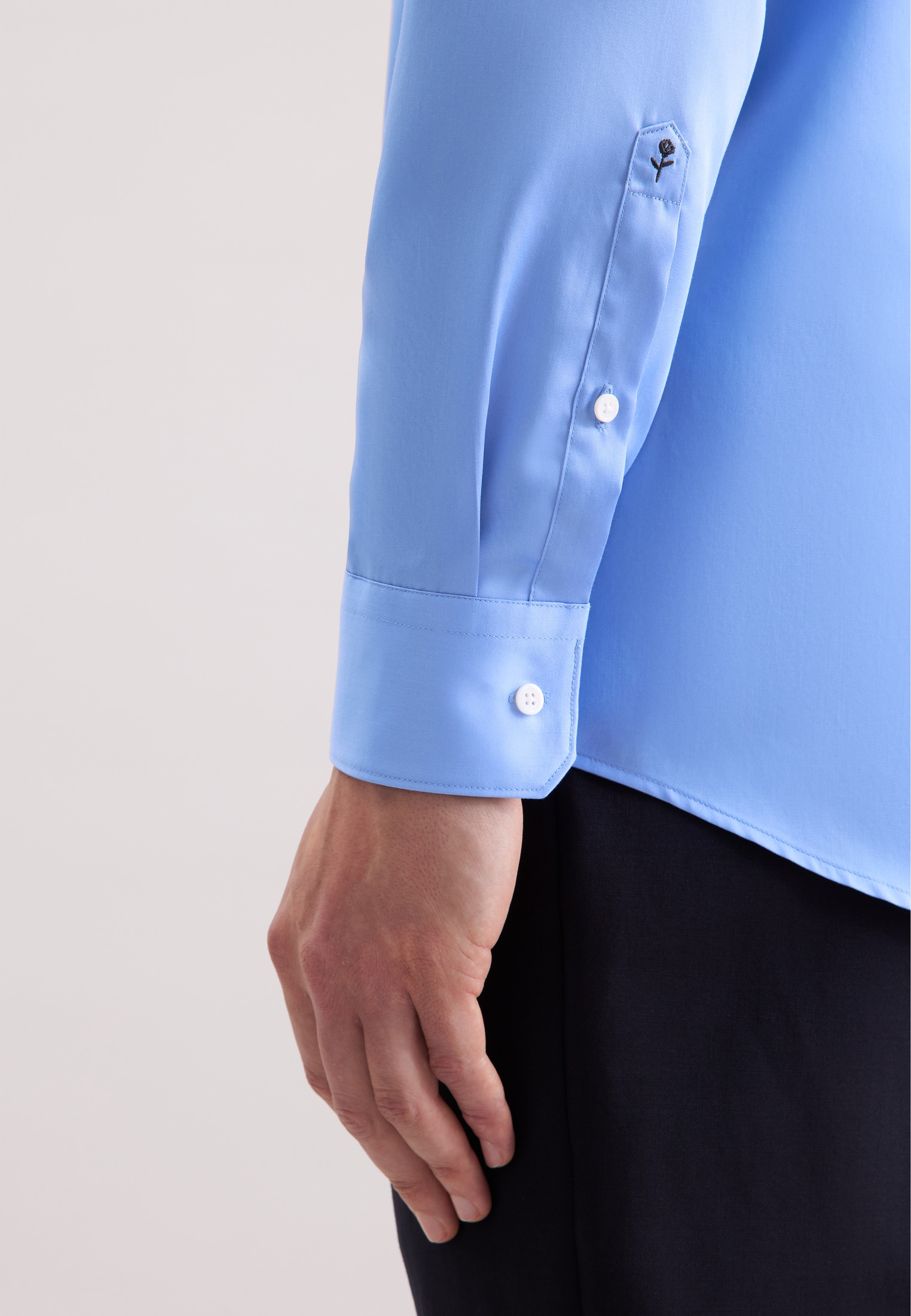 seidensticker Businesshemd »Schwarze Rose« Regular 1/1 Kentkragen Uni