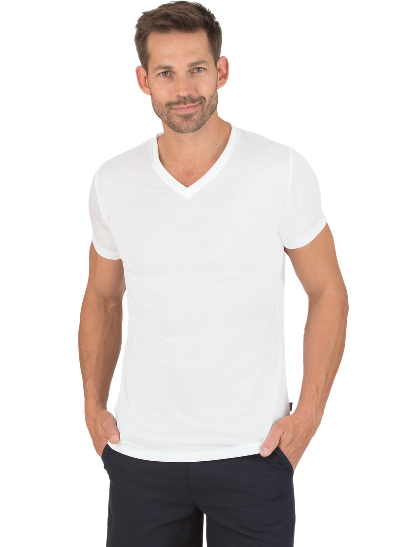Trigema T-Shirt »TRIGEMA V-Shirt aus 100% Lyocell« bei ♕
