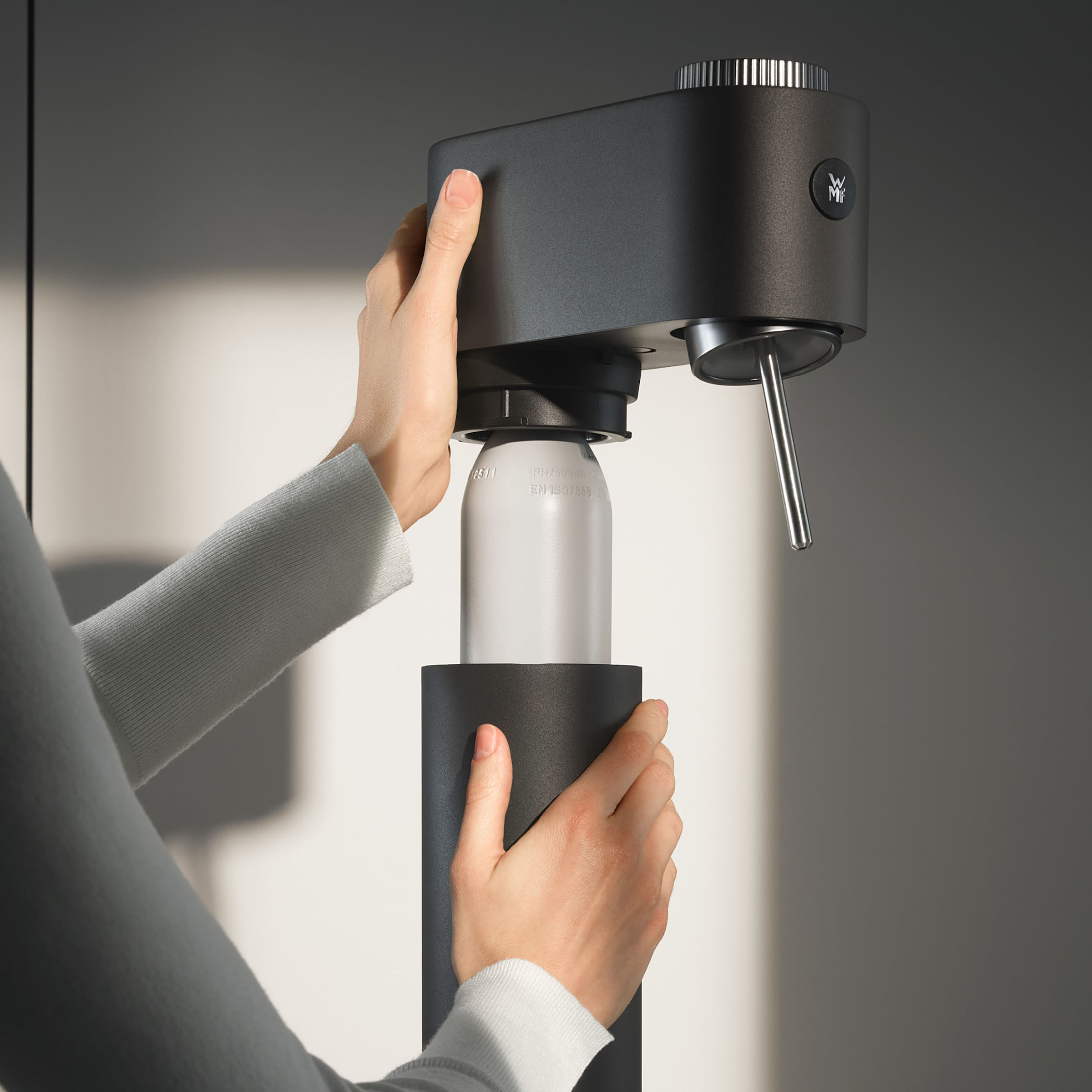 WMF Wassersprudler »Element One« 3 Sprudelgrade, vollautomatisches Sprudeln, Cromargan Edelstahlgehäuse