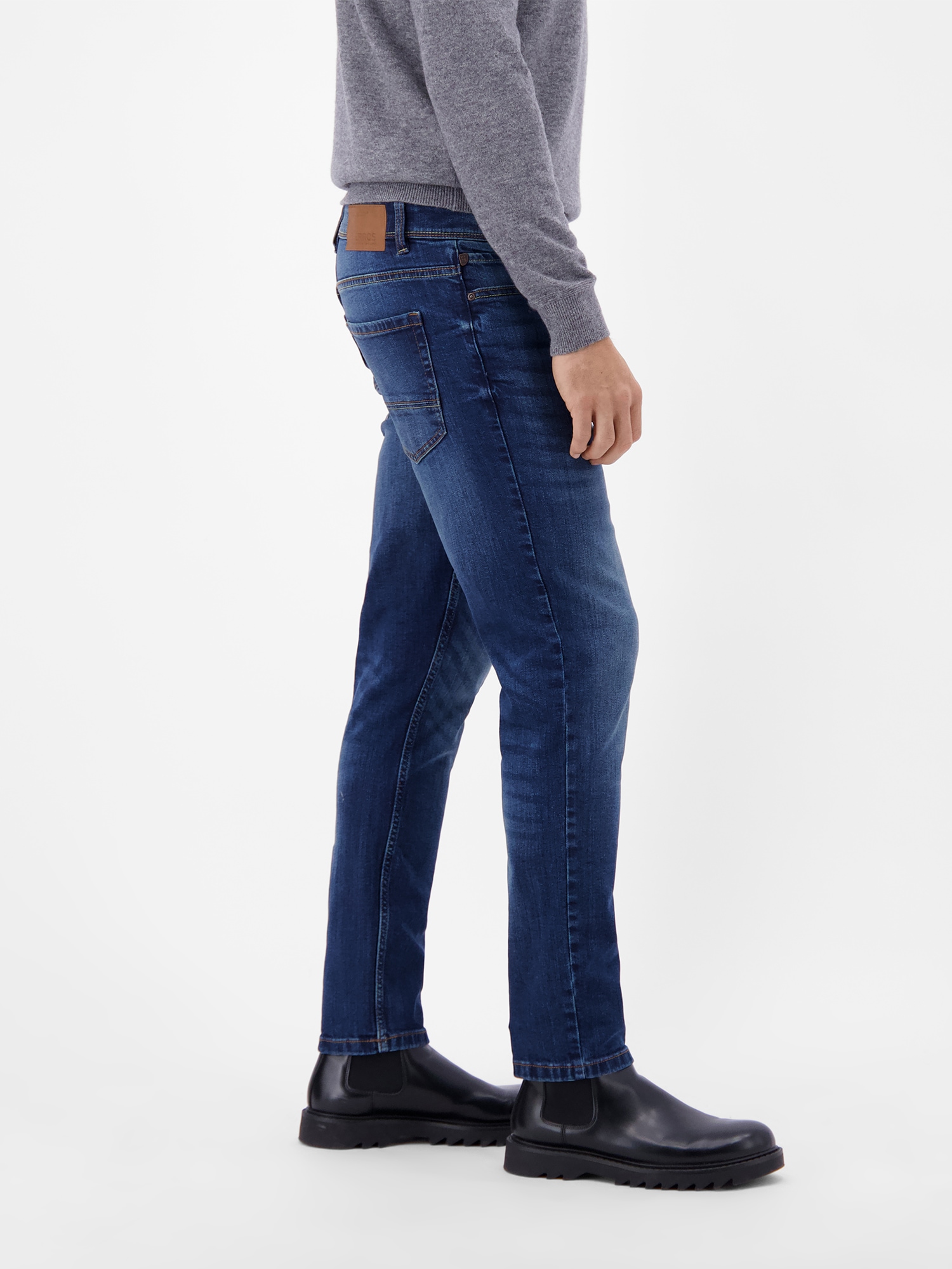 LERROS Slim-fit-Jeans »CONLIN 5-Pocket Stretch-Denim, SLIM FIT, unifarben«