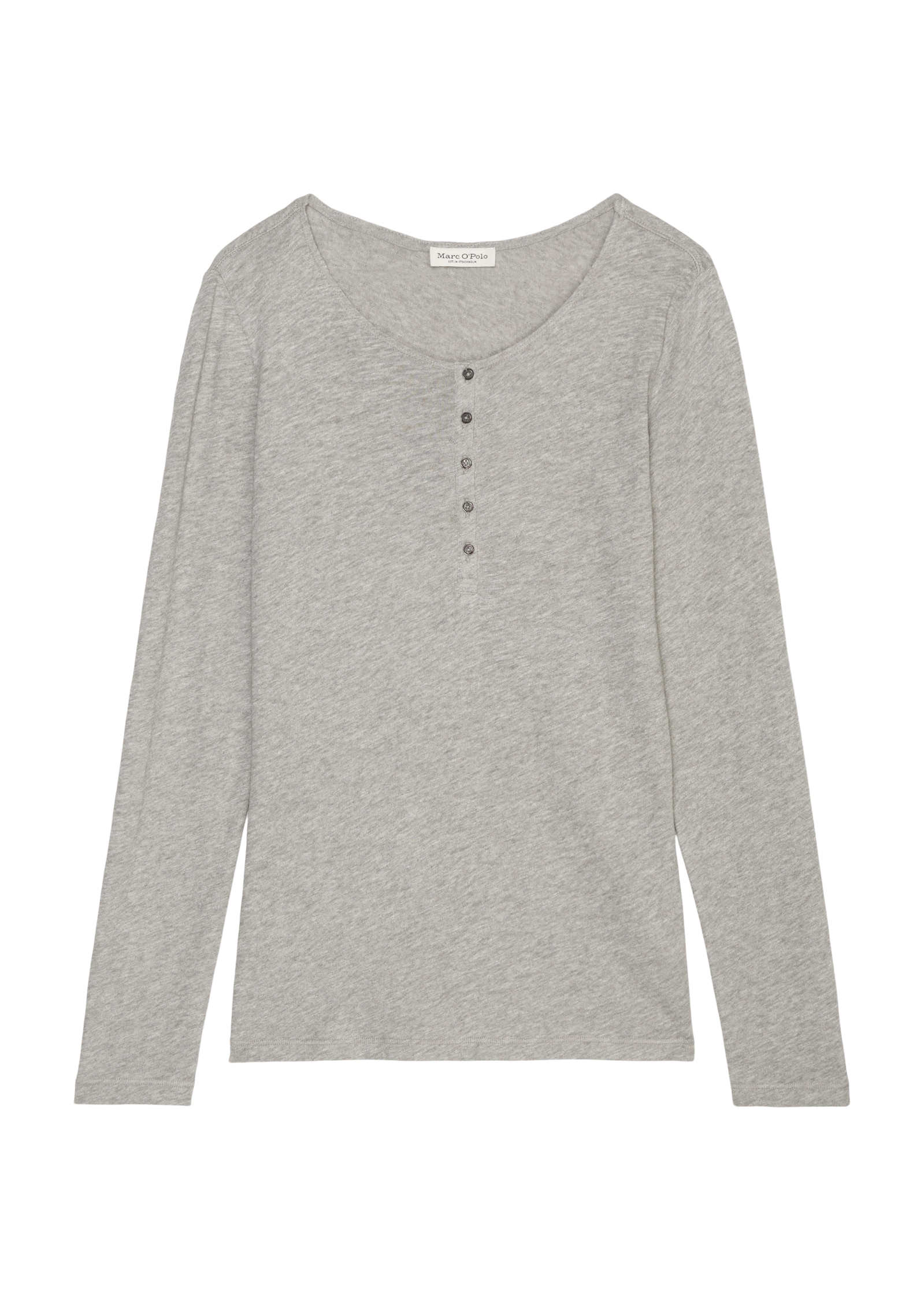 Marc O'Polo Henleyshirt »henley«, mit großem Rundhals, kleine Knopfleiste
