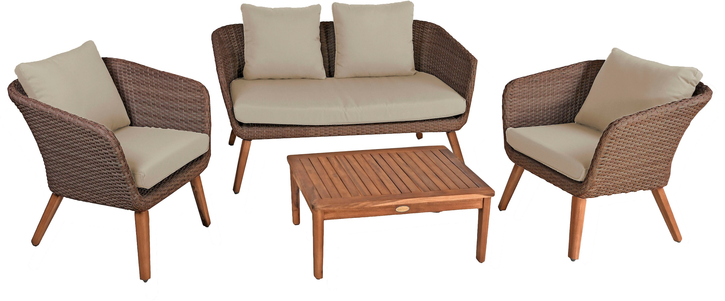Garden Pleasure Gartenlounge-Set "ARONA" 4 Stk. tlg.