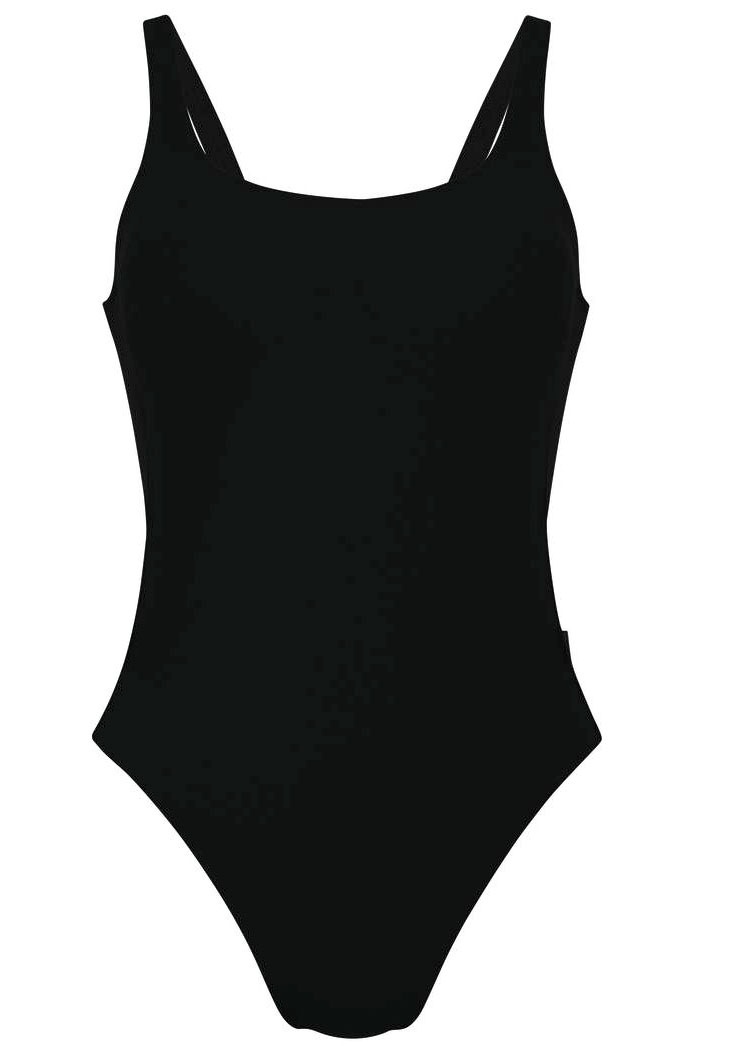 Rosa Faia, Damen, Badeanzug »Pure« herausnehmbare Schalen, hoher Beinausschnitt, Brustfutter, schlicht, schwarz, Cup A/B, 38 - Cup A/B, schwarz, 
