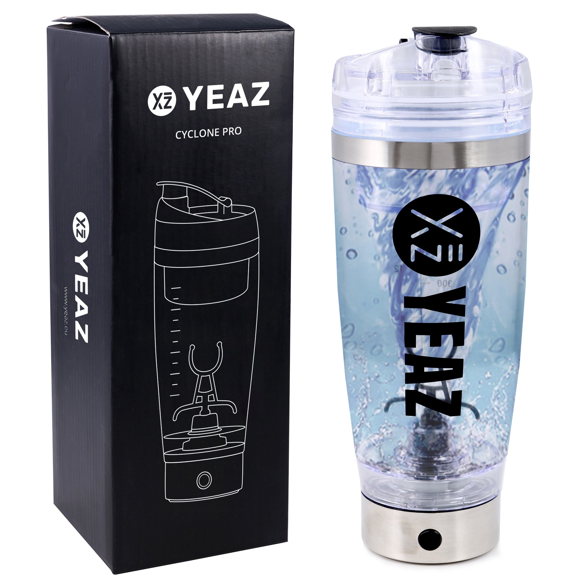 YEAZ Trinkflasche »Elektrischer Mixer USB 600ml CYCLONE PRO«