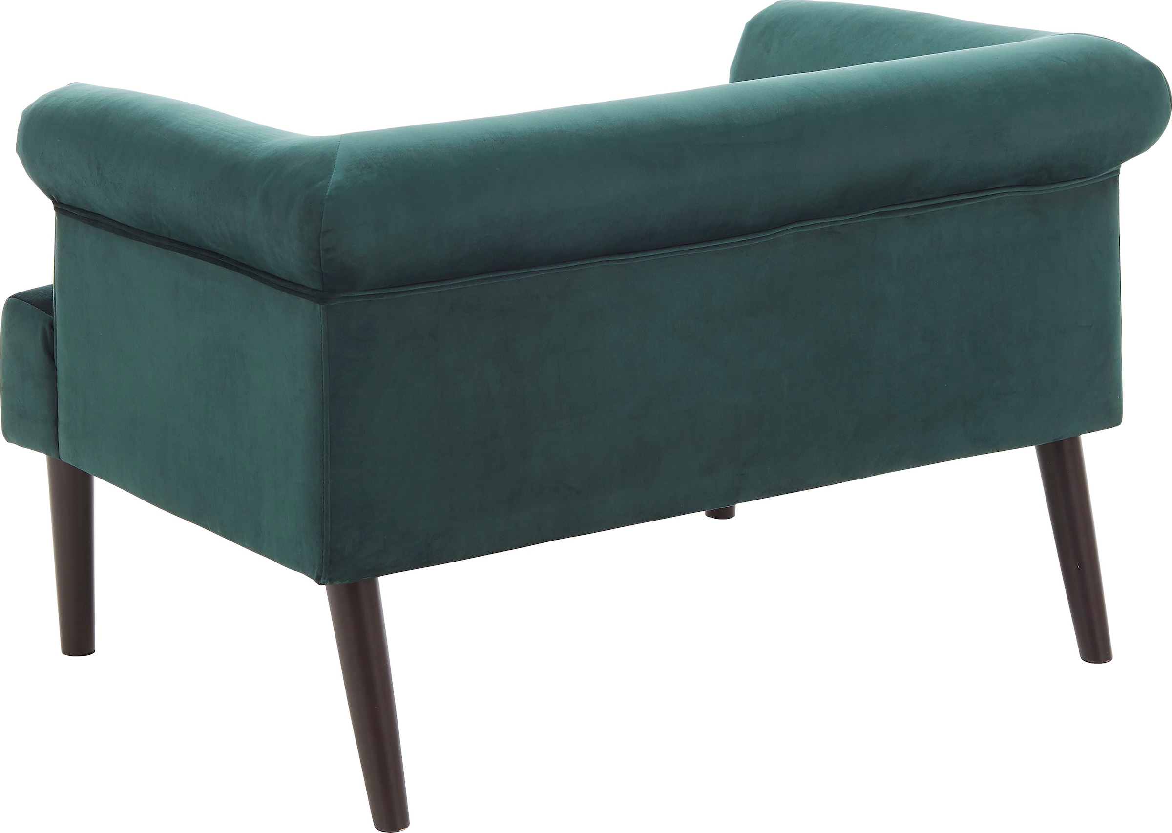 ATLANTIC home collection 1,5-Sitzer »Charlie«, XXL-Sessel mit Samtveloursbezug, mit Wellenunterfederung