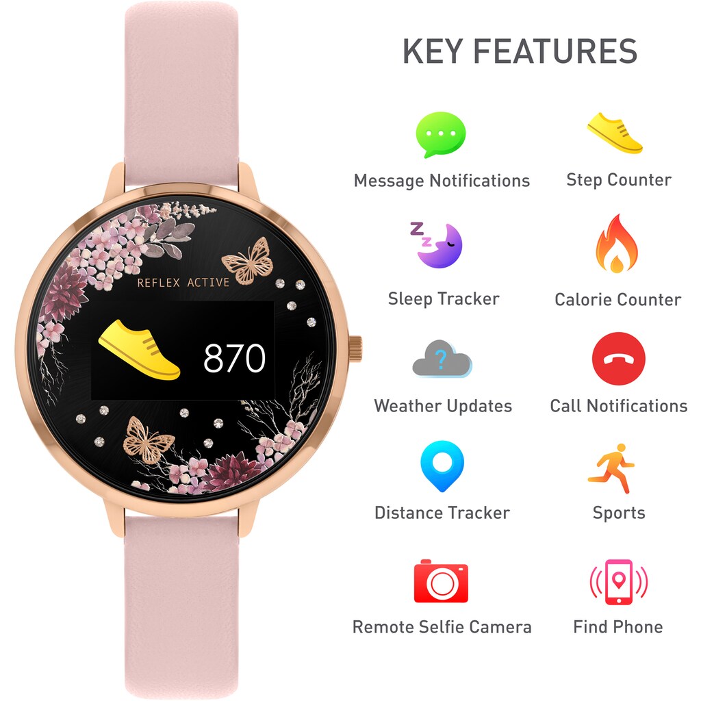 REFLEX ACTIVE Smartwatch »Serie 3, RA03-2014«