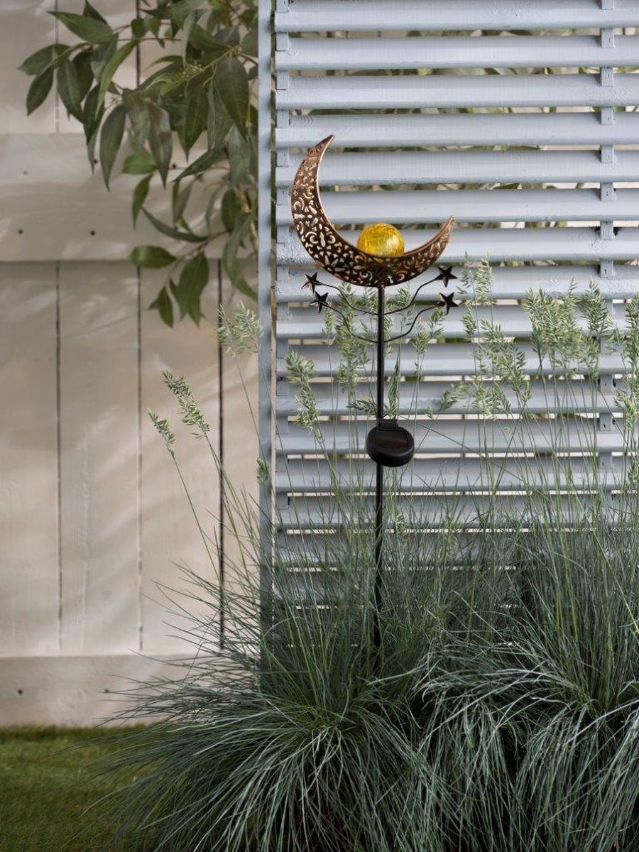LUXFORM Gartenleuchte »Solar-Erdspieß-Gartenlampe - Mandala - 2 Stück«, Leuchtmittel LED-Modul | LED fest integriert, Dekoratives Gartenornament