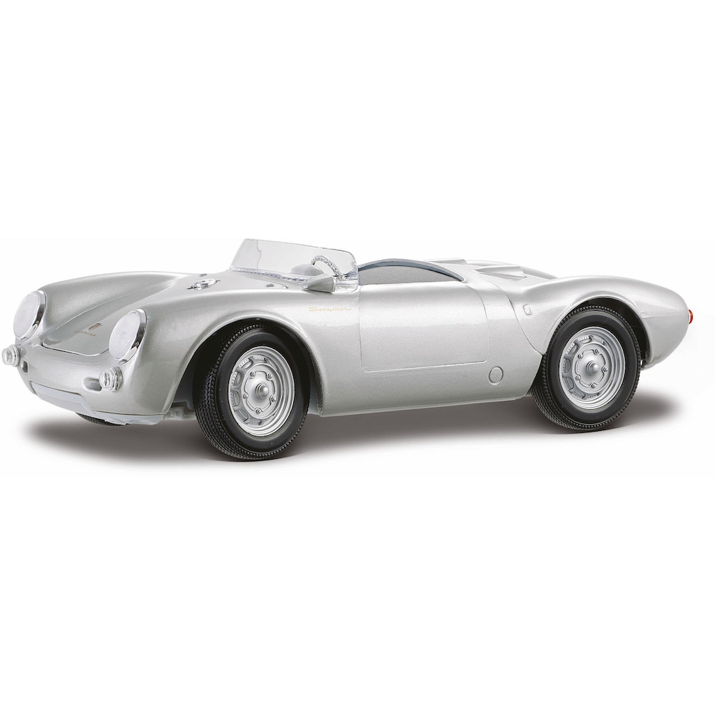 Maisto® Sammlerauto »Porsche 550A Spyder, 1:18, silberfarben«, 1:18