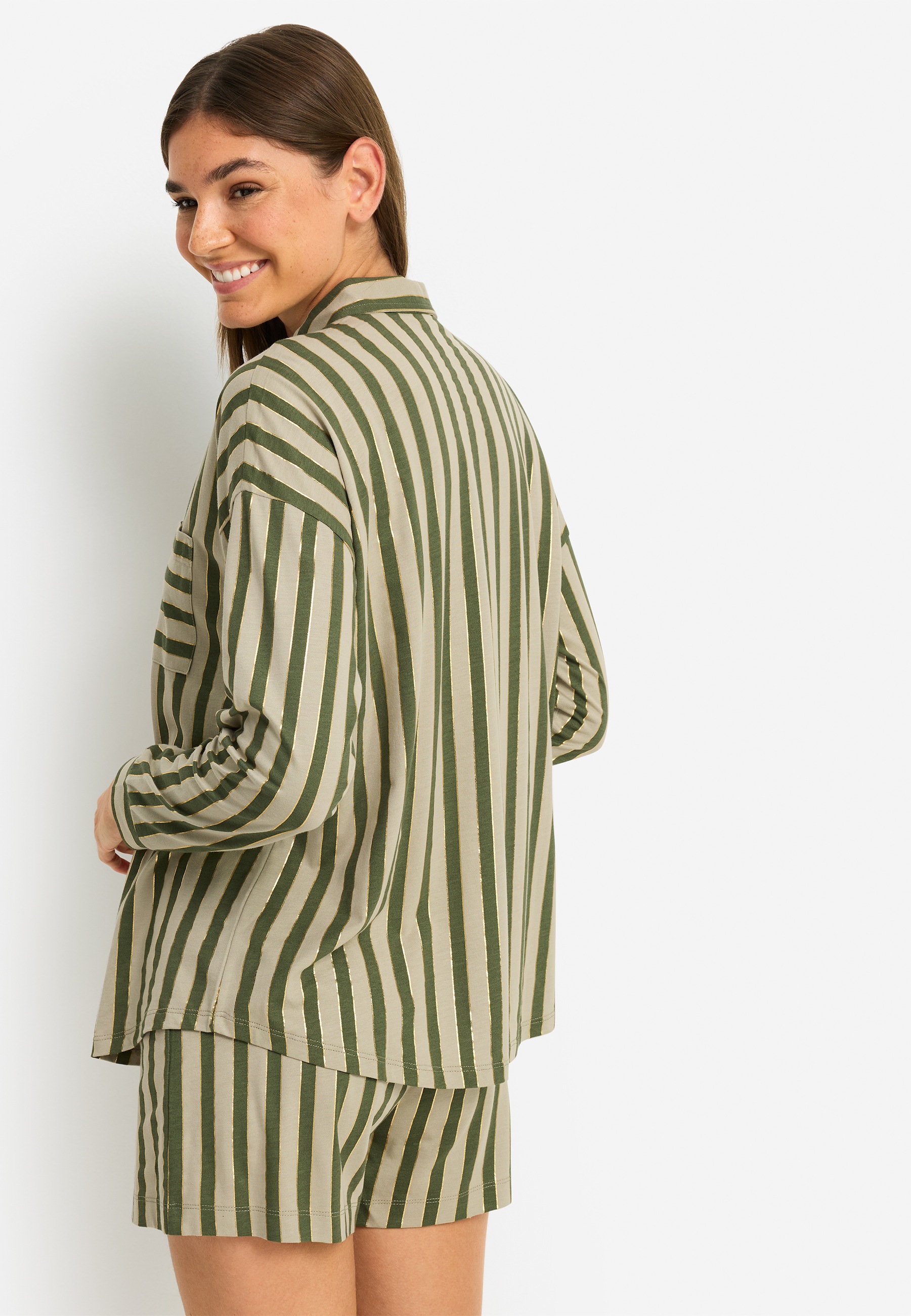 LSCN by LASCANA Shorty Set, 2 tlg. mit Streifendruck