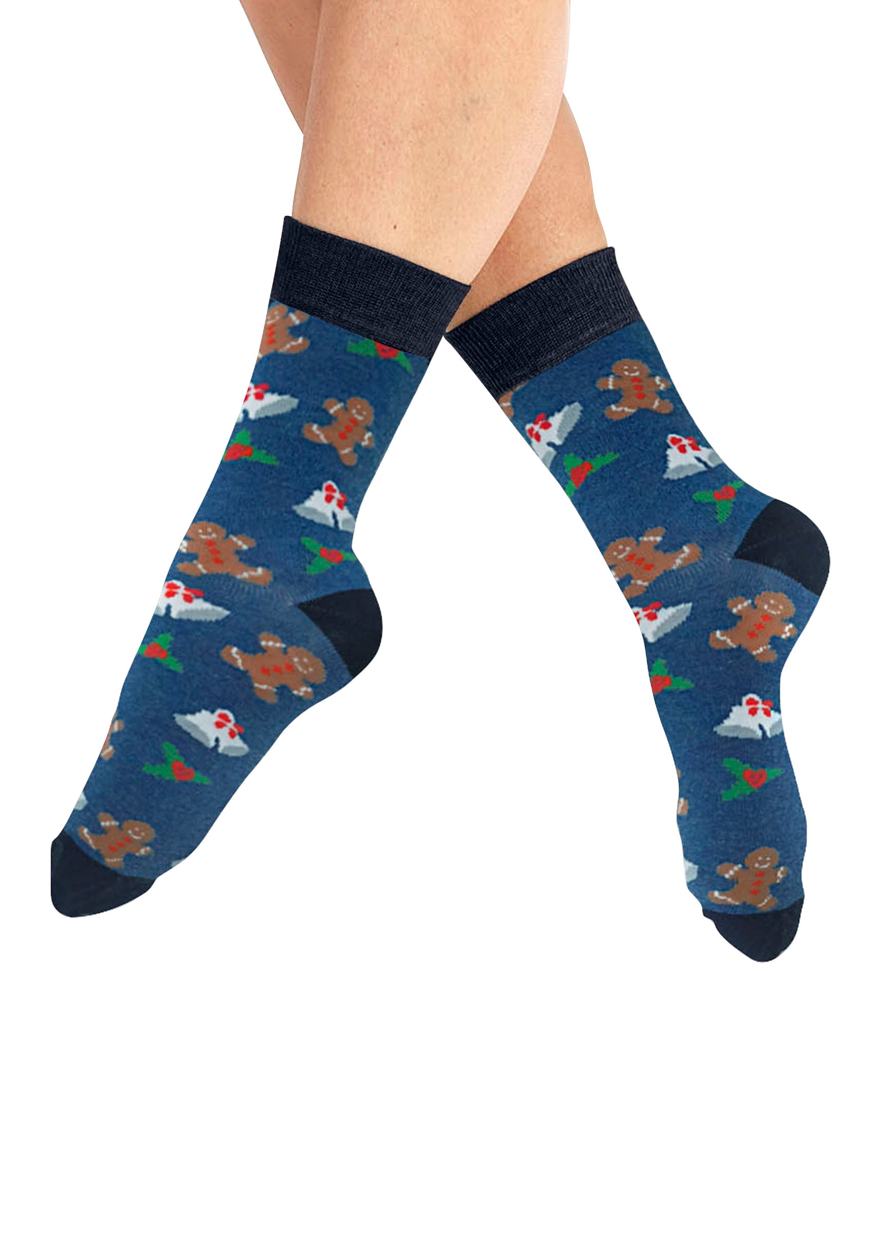 H.I.S Socken, (Packung, 3 Paar), mit Weihnachts-Design