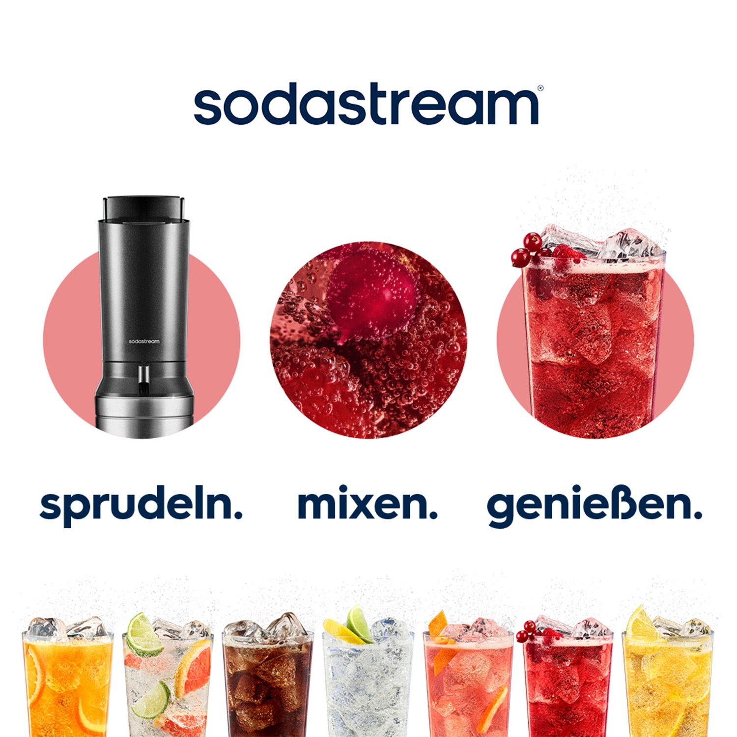 SodaStream Wassersprudler »CRYSTAL 3.0 Wassersprudler titan, Vorteilspack« 3 Glaskaraffen inklusive, ideal für Mehrpersonenhaushalte