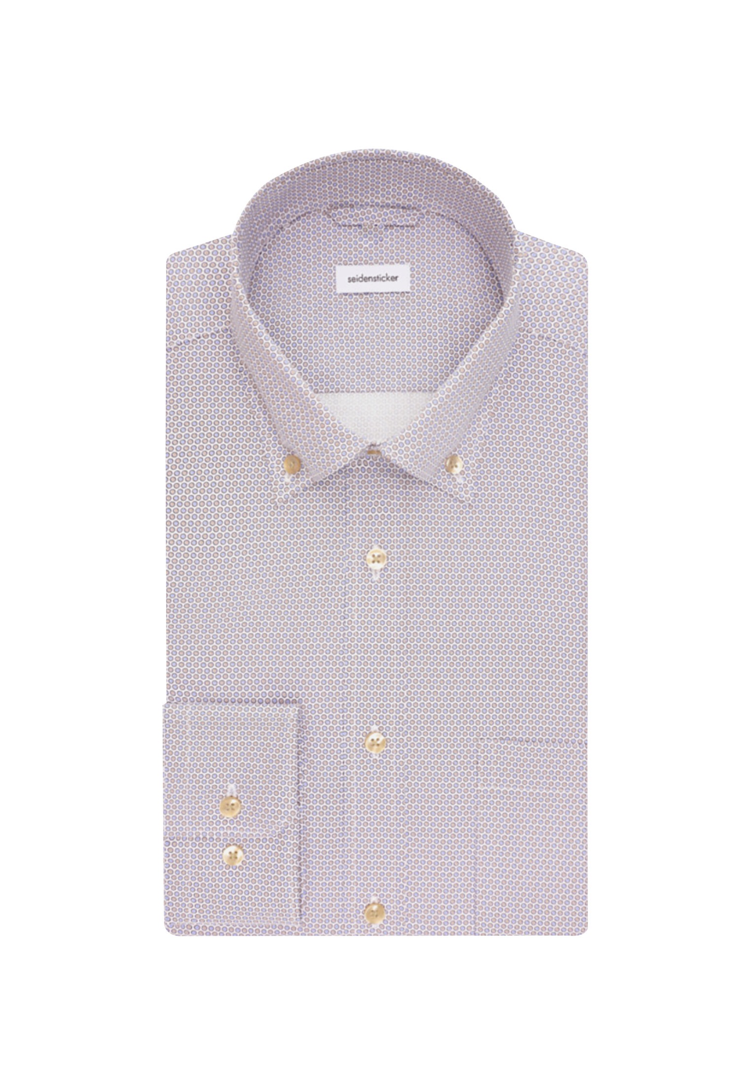 seidensticker Businesshemd »Regular« Regular 1/1 Button-Down-Kragen Druck