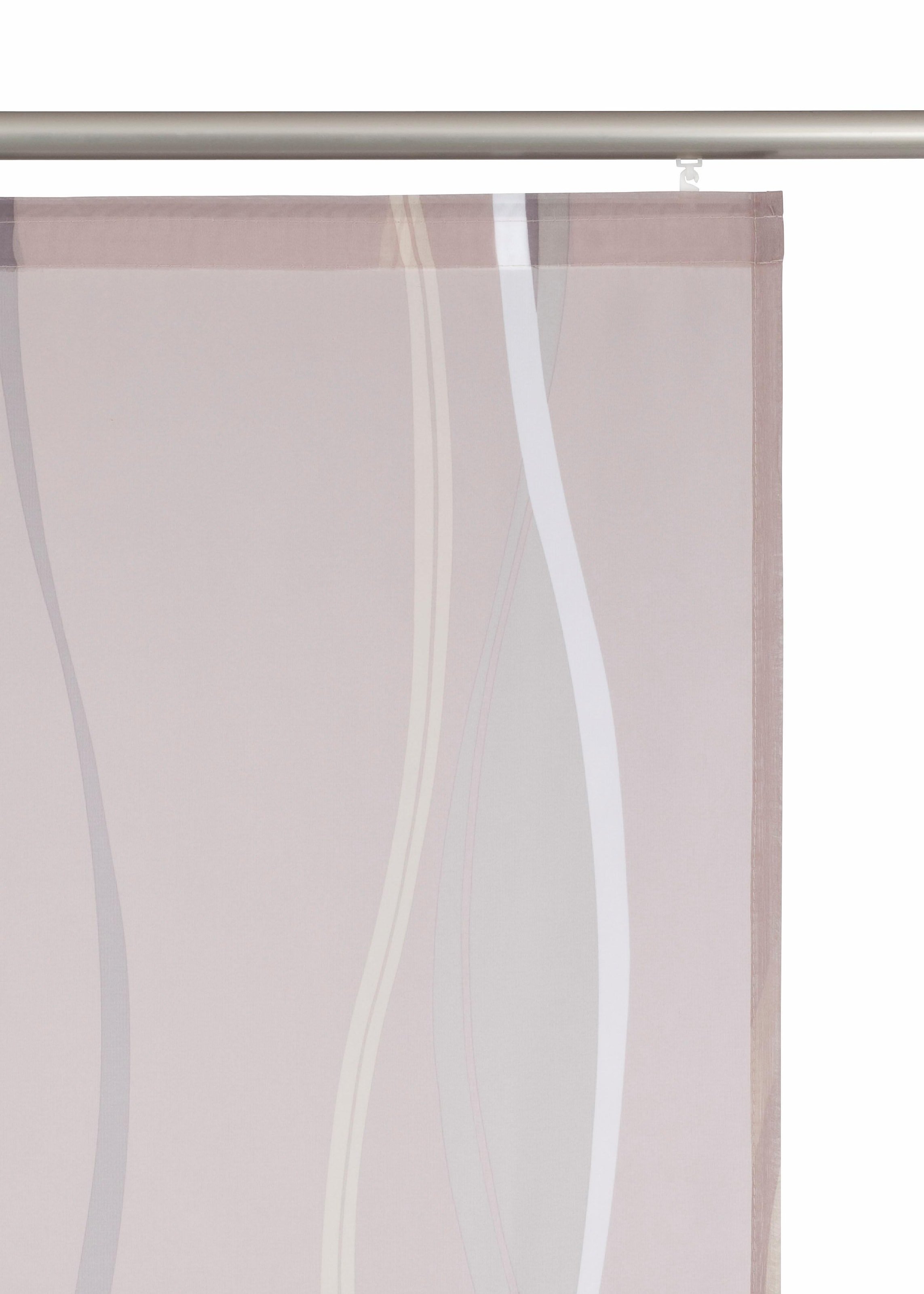 my home Schiebegardine »Dimona« Klettschiene 2 Stk. tlg. 2-er Set, Fertiggardine, mit Befestigungszubehör, Wellen