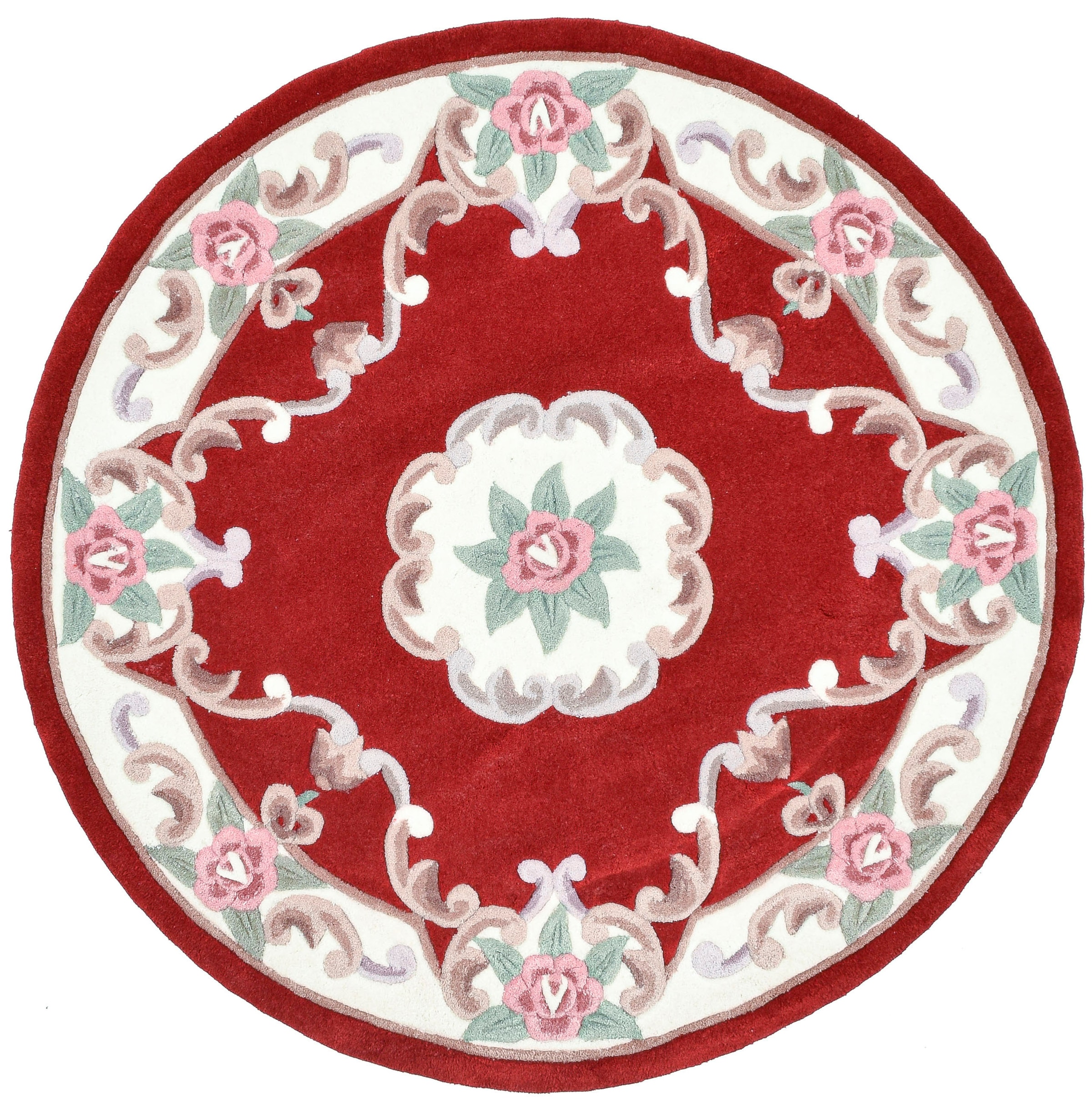 THEKO Teppich »Ming«, rund, 14 mm Höhe, hochwertiges Acrylgarn, ideal im Wohnzimmer & Schlafzimmer
