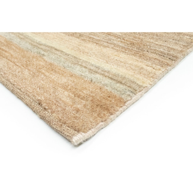 morgenland Wollteppich »Gabbeh Teppich handgeknüpft naturweiß«, rechteckig,  handgeknüpft