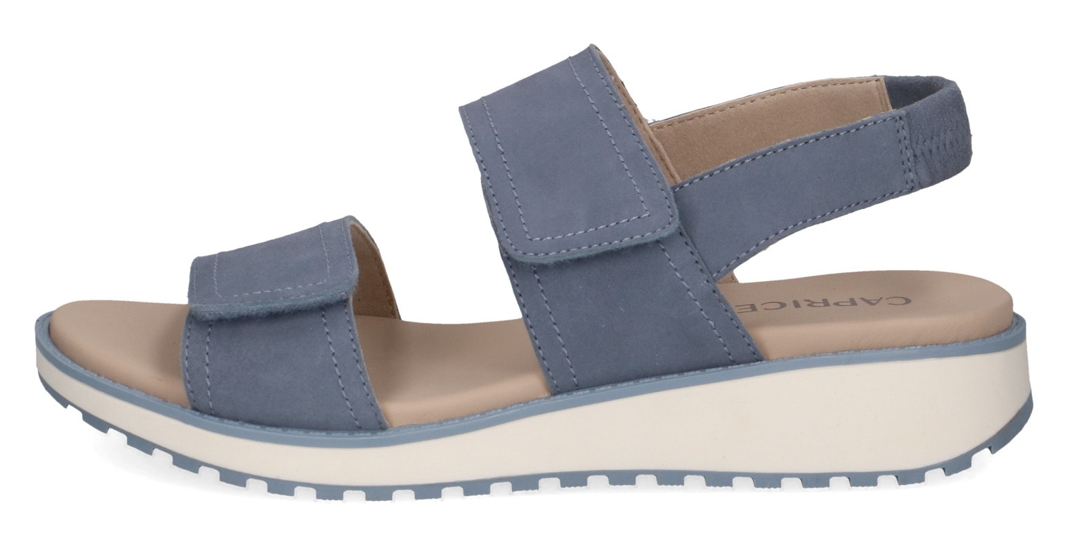 Caprice Keilsandalette, Riemchensandale, Bequemschuh, Sommerschuh mit Gummizug