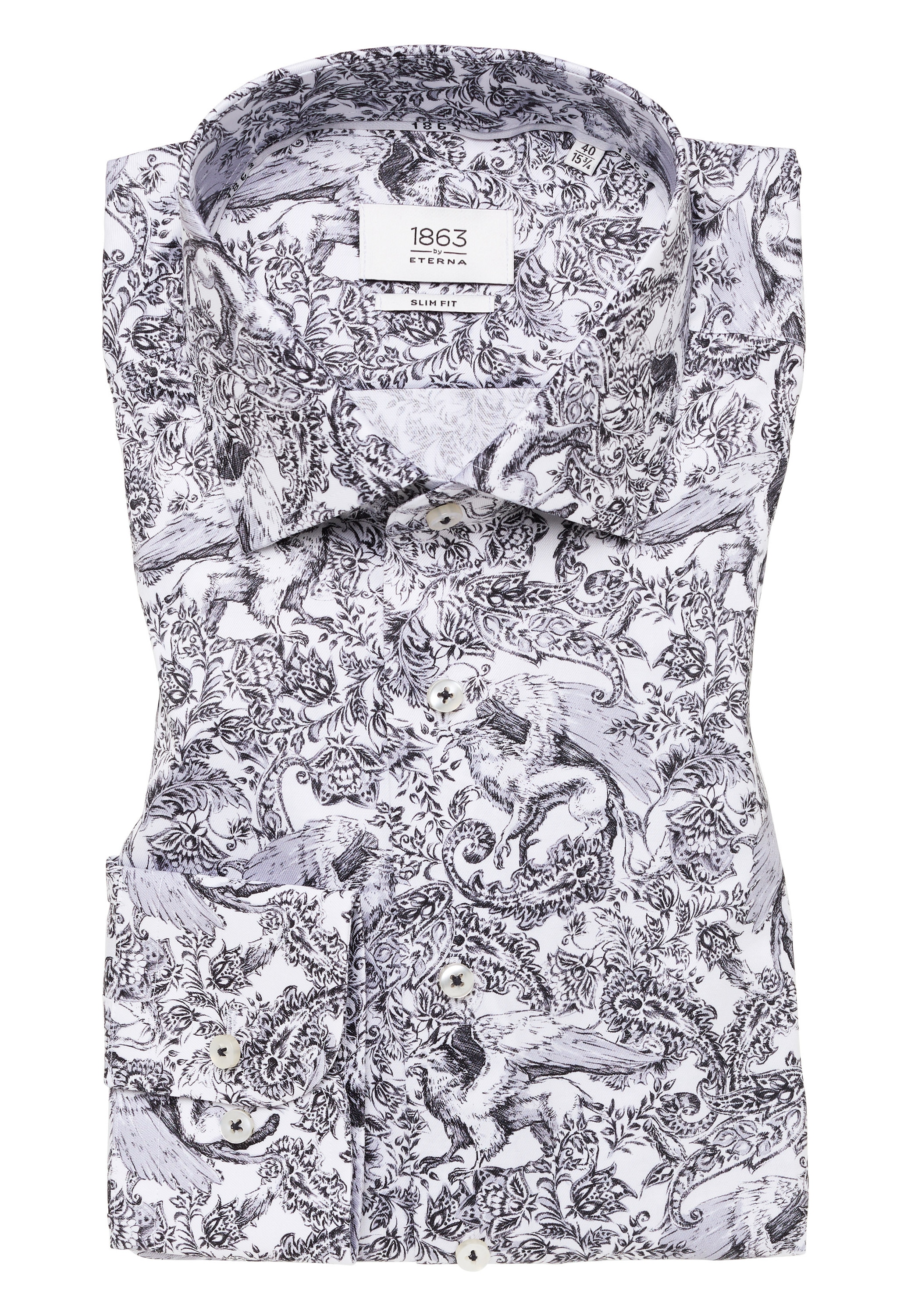 Eterna Langarmhemd »SLIM FIT« NON IRON (bügelfrei)