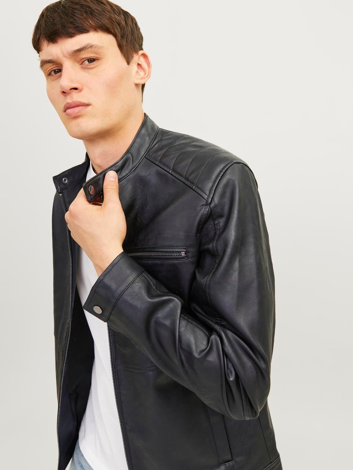 Jack & Jones Lederimitatjacke »JJEDYLAN PU BIKER JACKET NOOS«