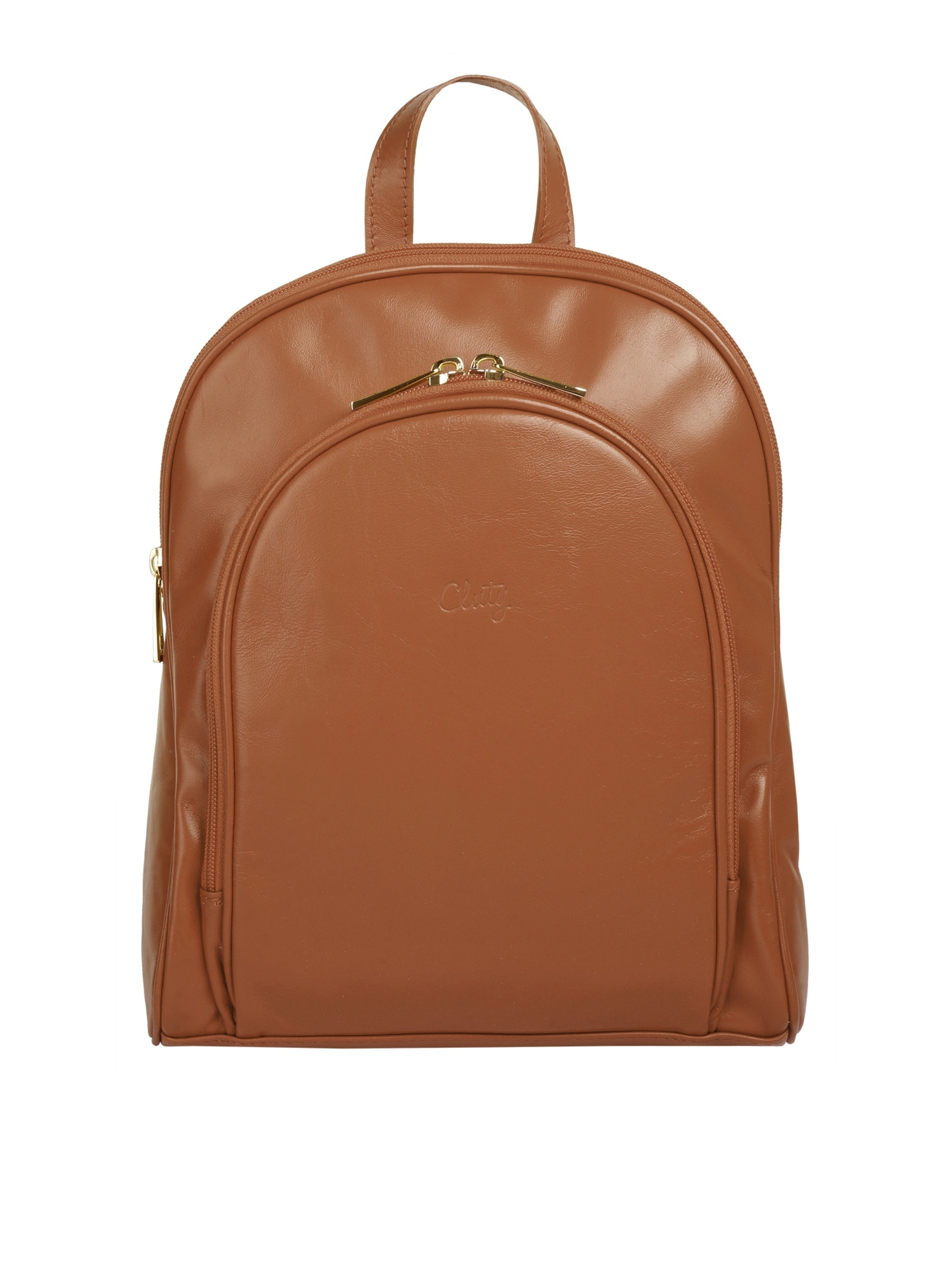 Cluty Cityrucksack, echt Leder, Made in Italy