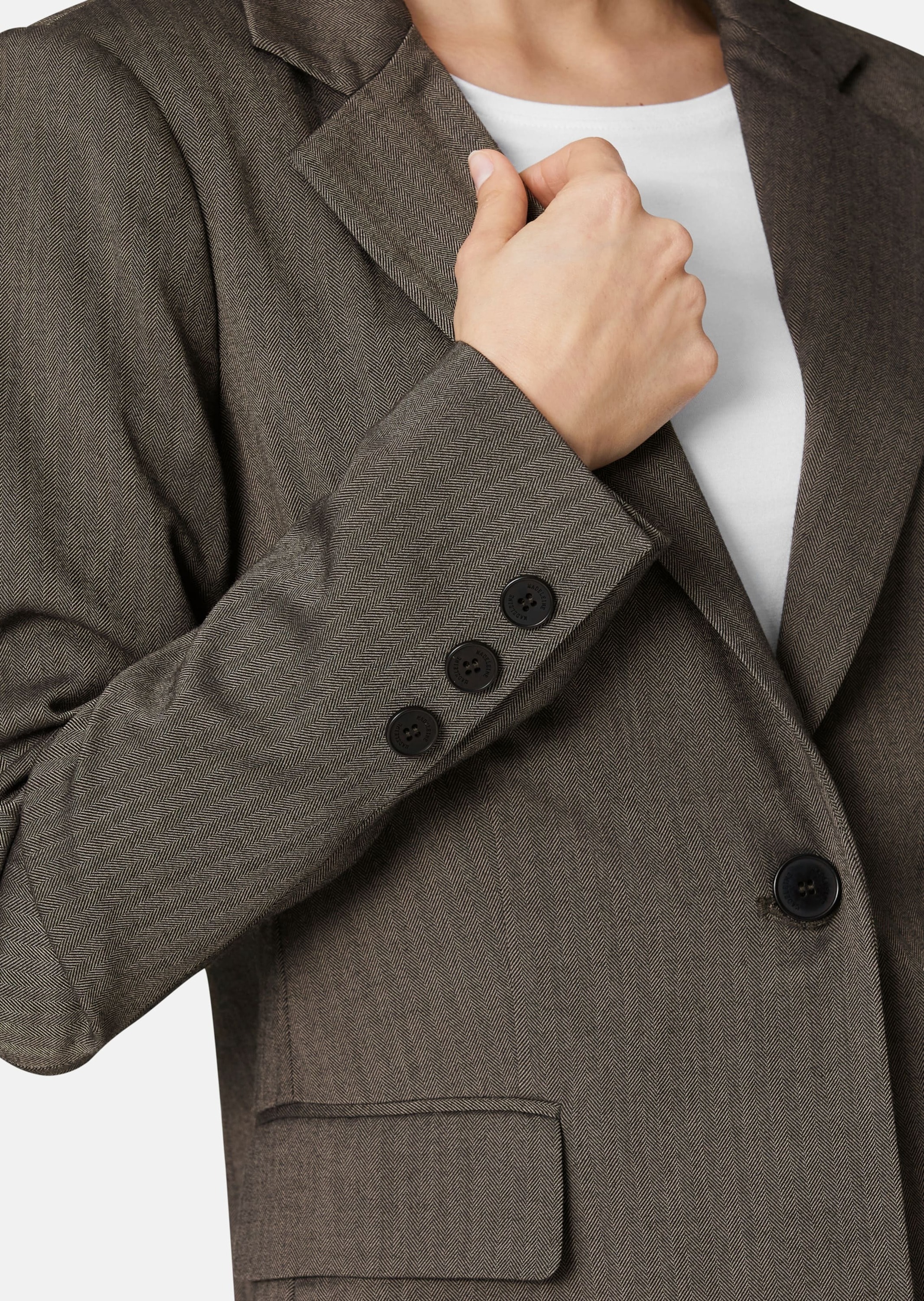 MADELEINE Jackenblazer »Blazer Blazer mit Fischgrat-Dessin«