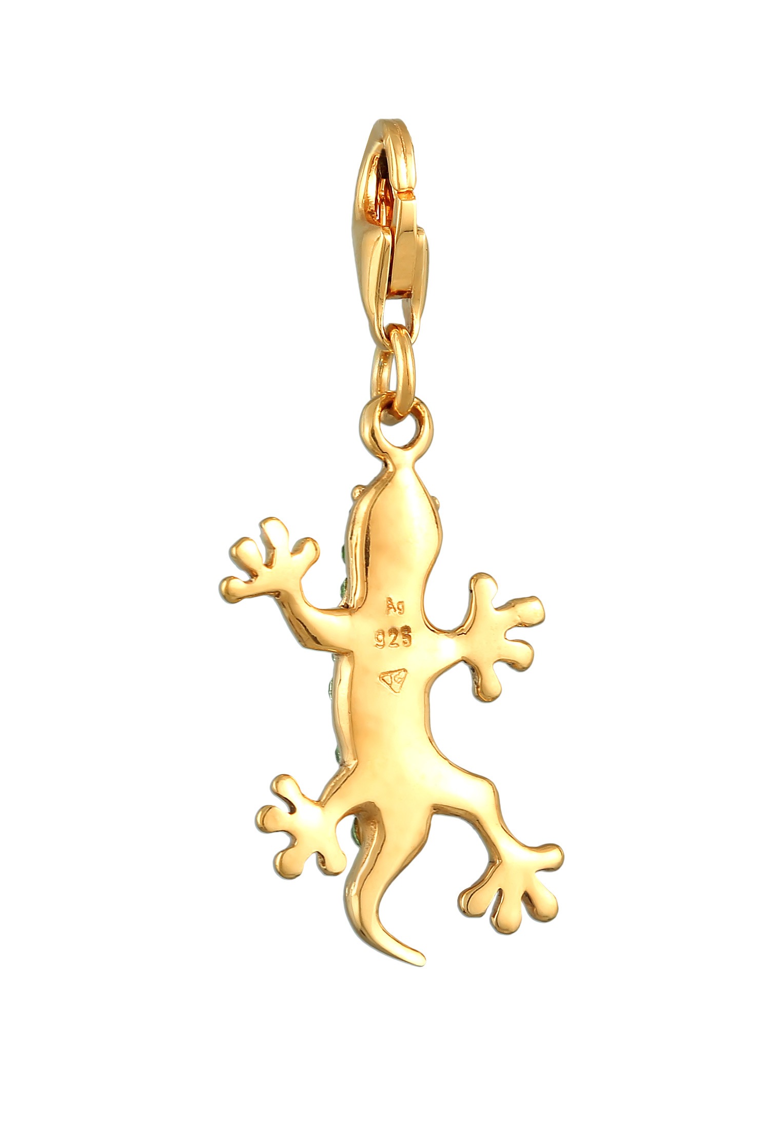Nenalina Charm-Einhänger »Charm Anhänger Gecko Kristalle 925 Silber«
