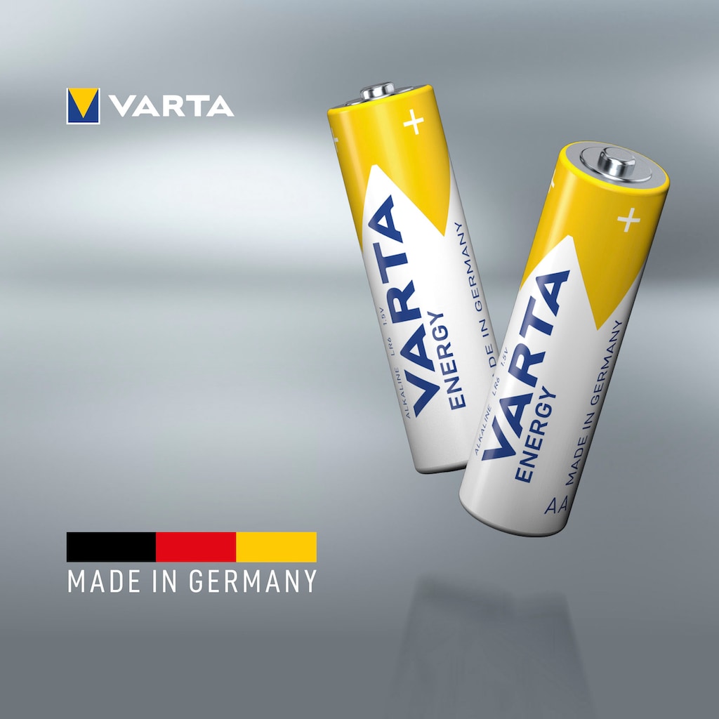 VARTA Batterie »Energy AA Mignon LR6 30er Pack Alkaline«, LR06, 1,5 V, (Packung, 30 St., ValuePack)