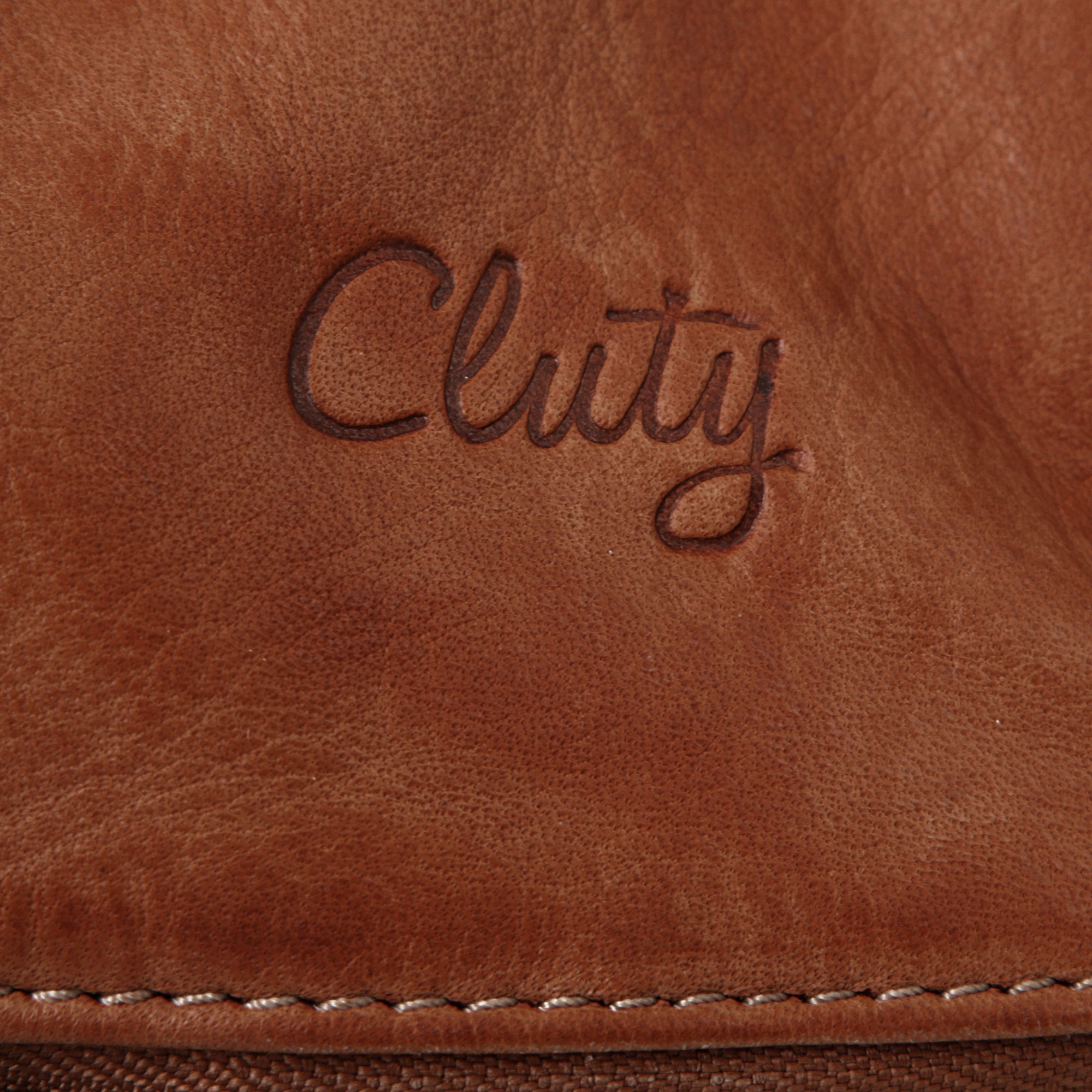 Cluty Abendtasche, echt Leder, Made in Italy