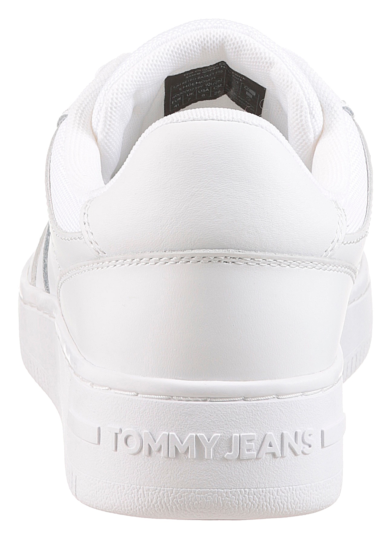 Tommy Jeans Sneaker »TJM RETRO BASKET ESS«, Freizeitschuh, Halbschuh, Schnürschuh mit Schaftrandpolsterung
