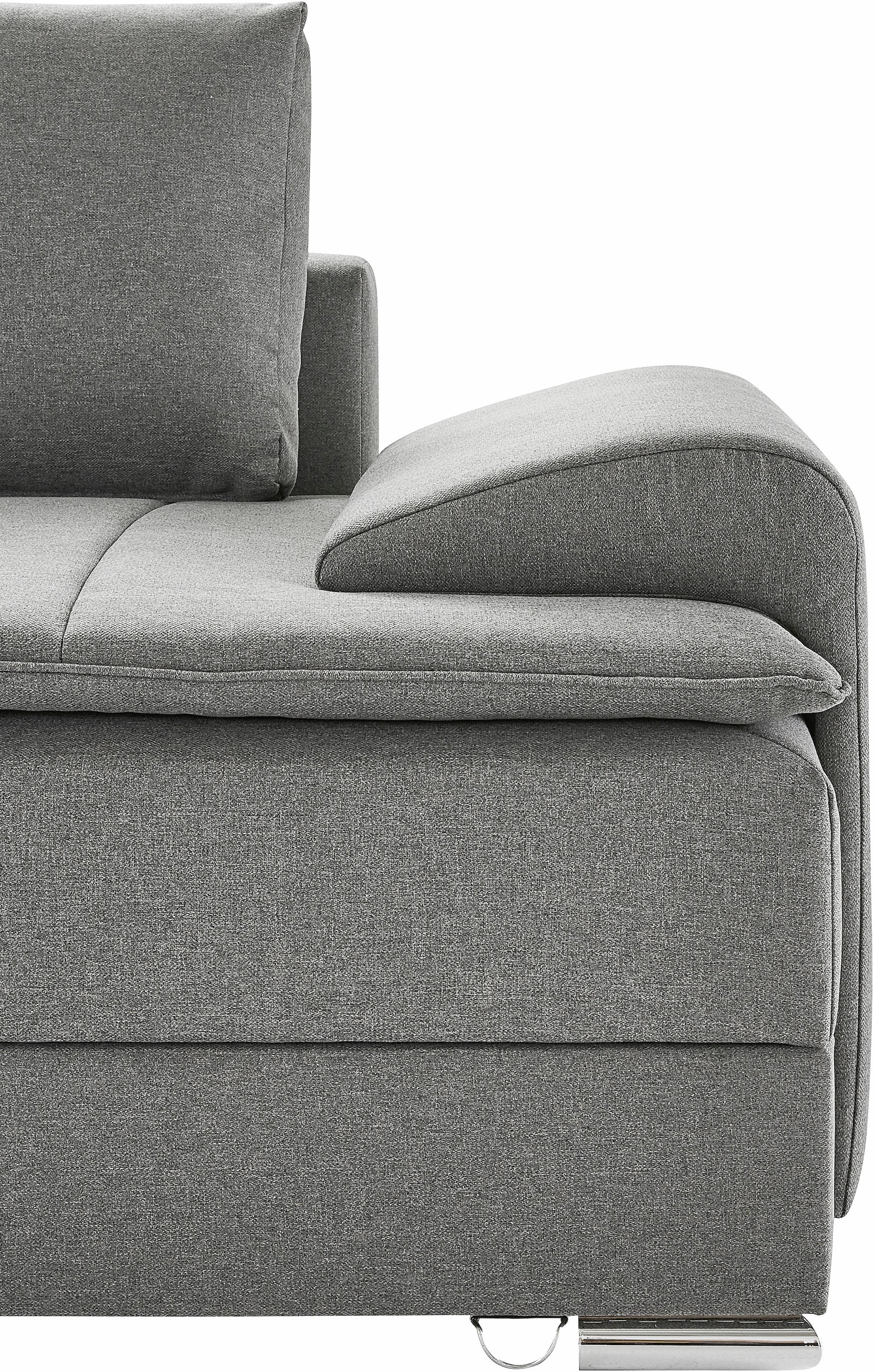 INOSIGN Ecksofa »Night & Day L-Form, B: 324 cm«, mit Bettfunktion, Bettkasten & 3 Zierkissen, Boxspringbett 180x200 cm