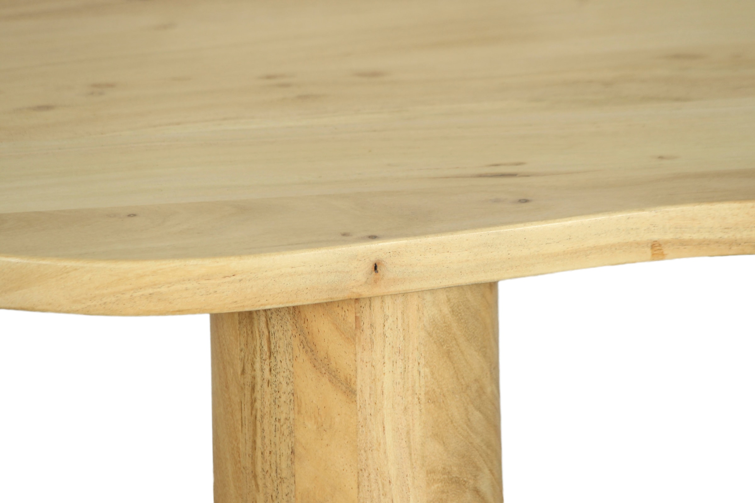 byLIVING Couchtisch »ETHAN« Tischplatte und Gestell Akazie natur oder schwarz, Tischbein: 13 cm