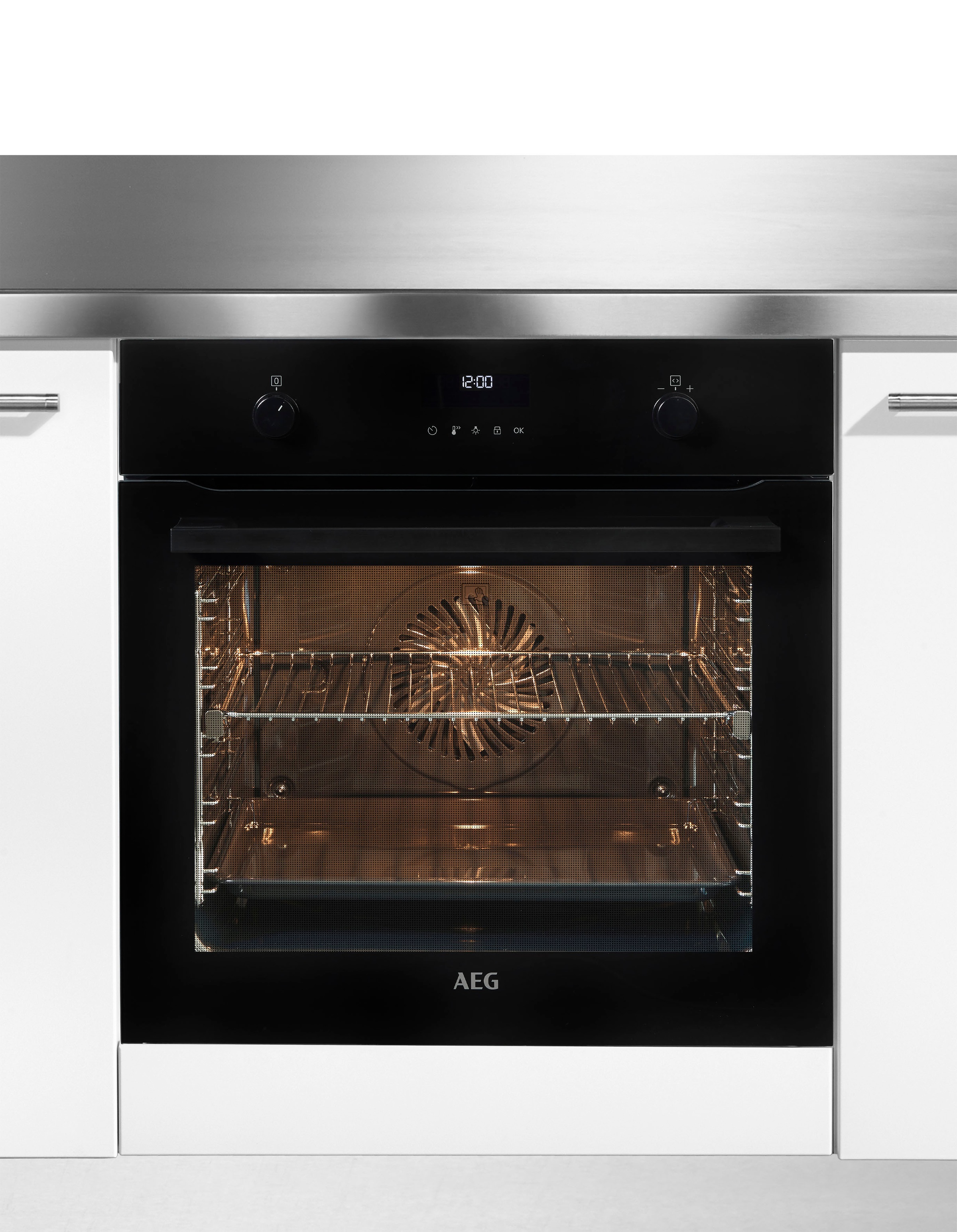 AEG Pyrolyse Backofen Serie 6000 »BPE535060B 944 188 762«, mit 1-fach-Teleskopauszug, Pyrolyse-Selbstreinigung